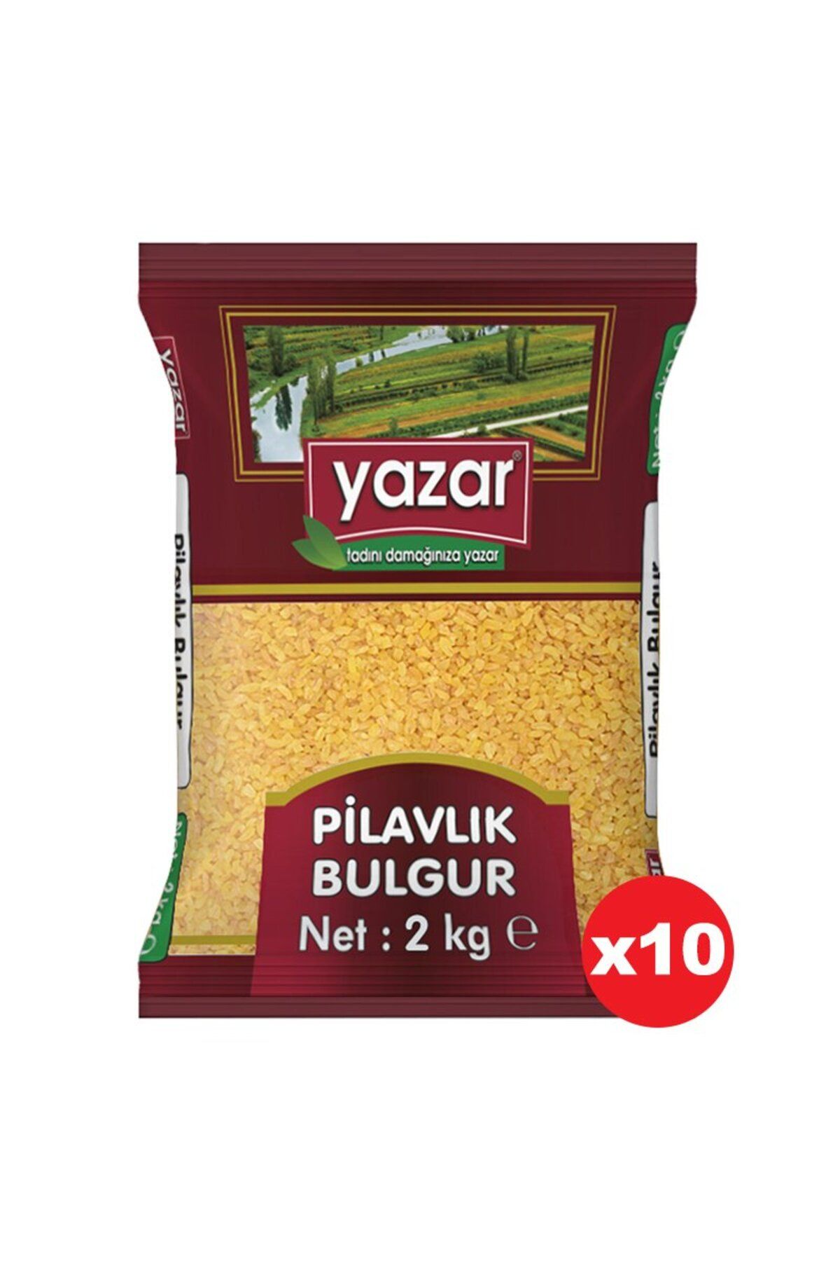 YAZAR Pilavlık Bulgur 2 Kg. x 10 Paket