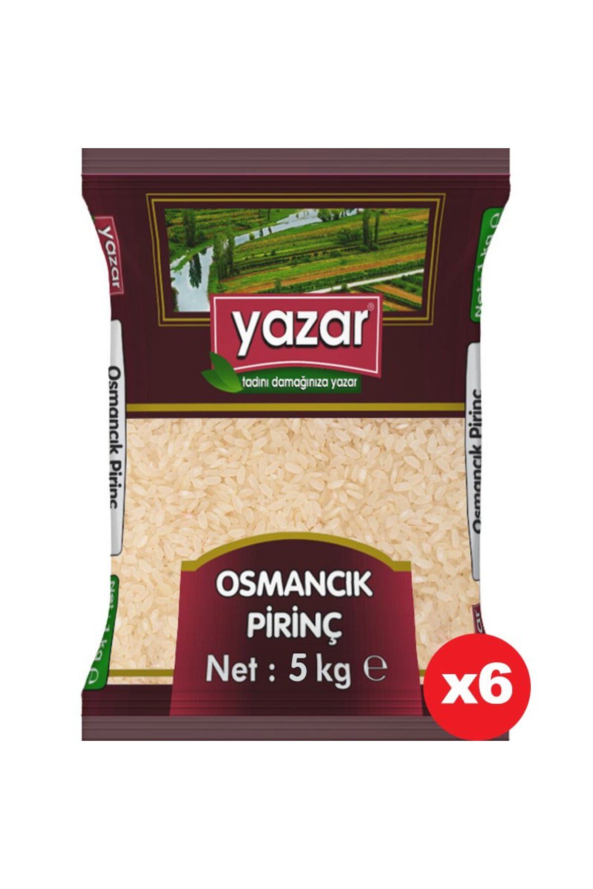 YAZAR Osmancık Pirinç 5 Kg x 6 Paket