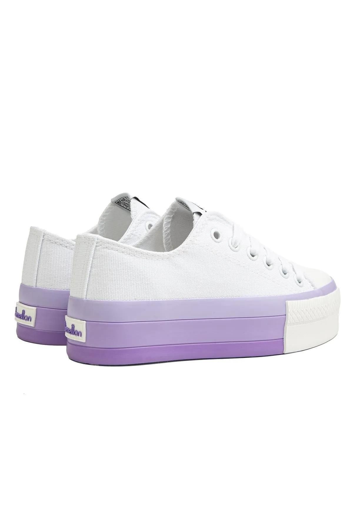 Benetton-Thestrex Bn-30937 Women's Sneaker - White Lilac, Gextr 657515 Model Sneakers 3