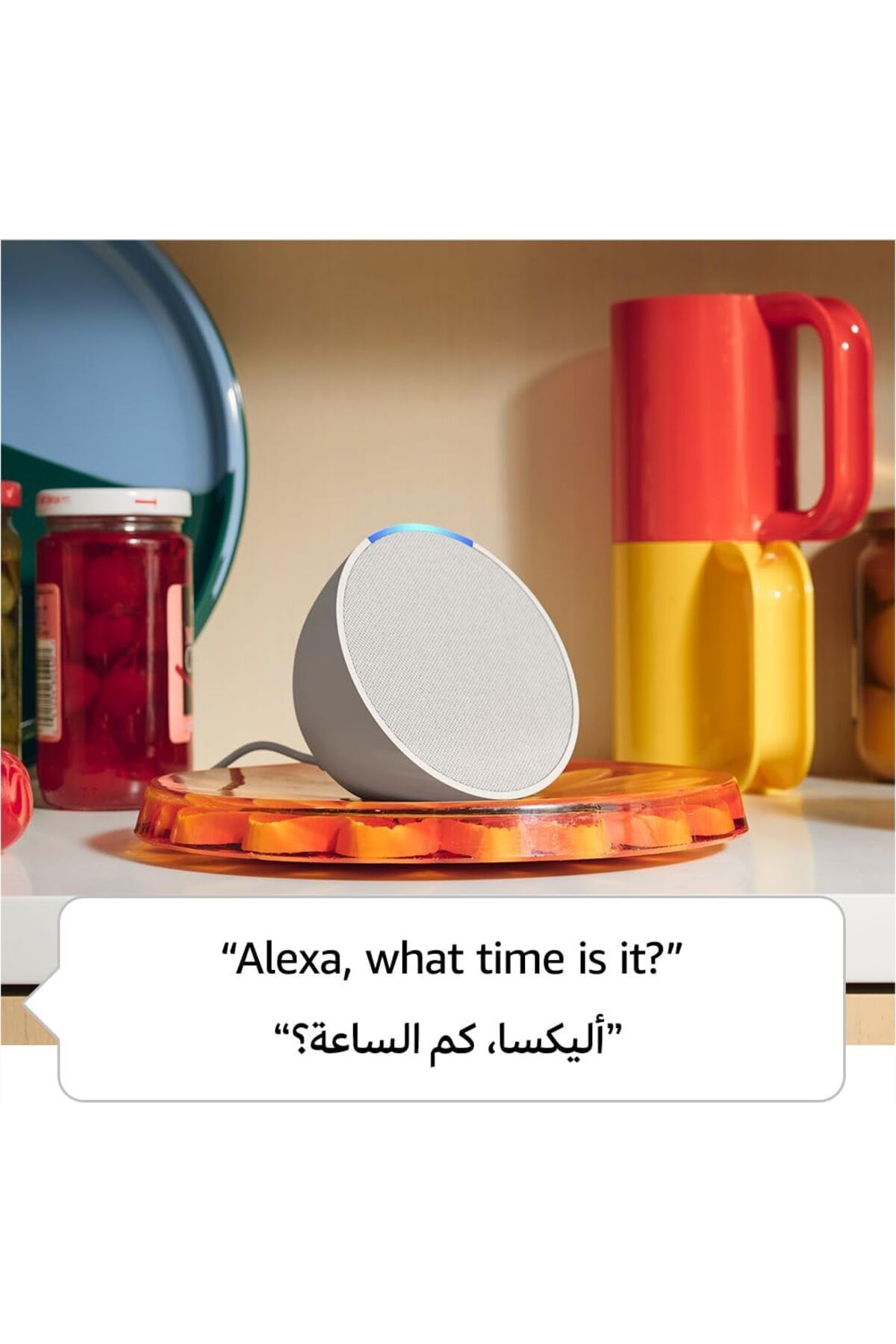 Amazon-ECHO Pop Full sound compact Wi-Fi & Bluetooth smart speaker with voice to control smart home devices 5