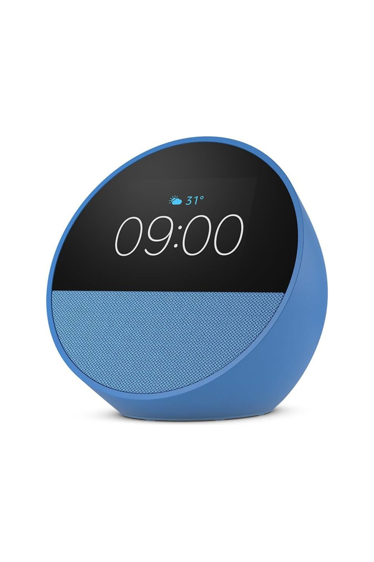 Amazon-Echo Spot (2024 release)| Smart alarm clock with vibrant sound + Alexa| Blue 1