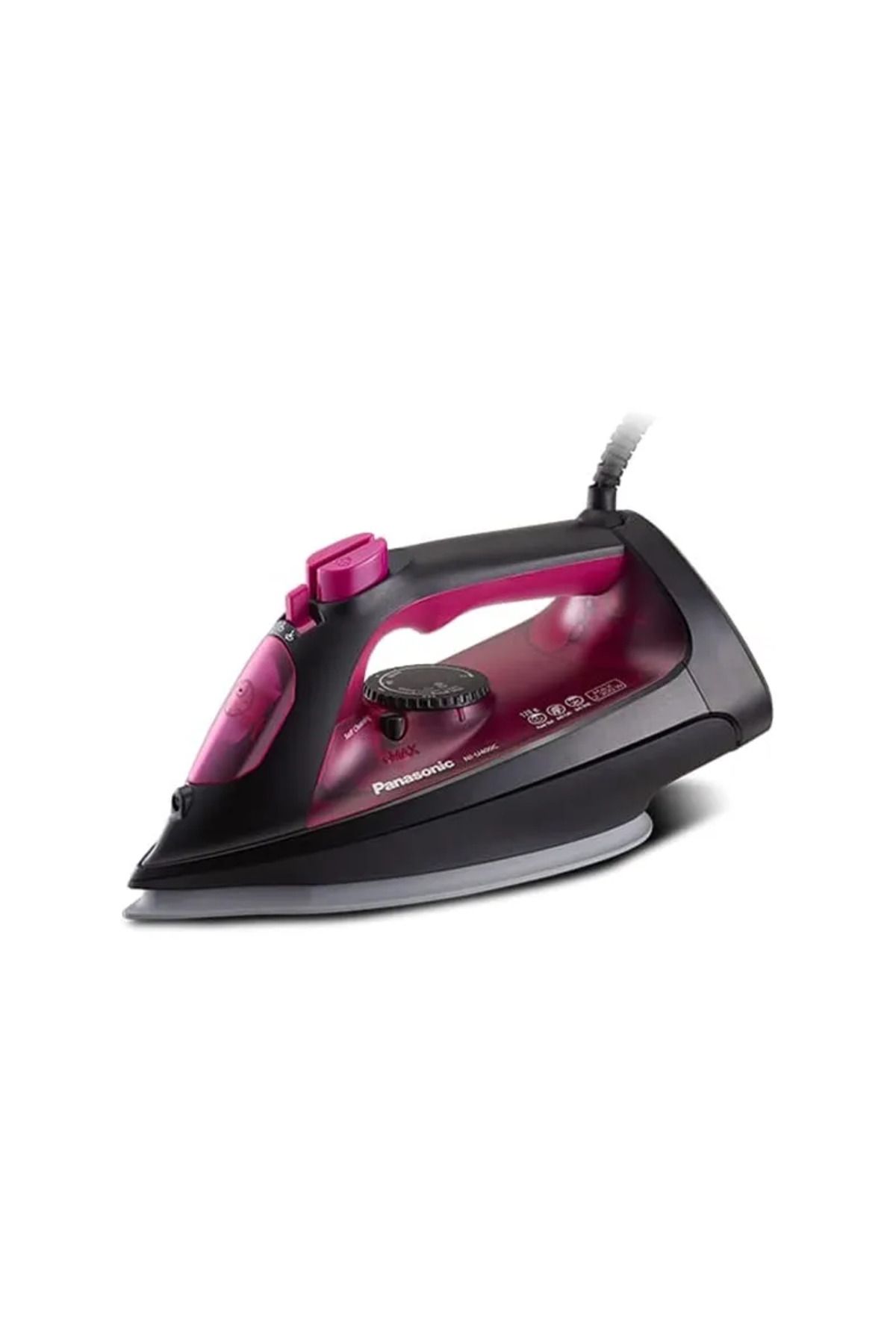 PANASONIC-Steam Iron, Ceramic Soleplate, Self Cleaning, 2300W, Purple,NIU400CPTB 1