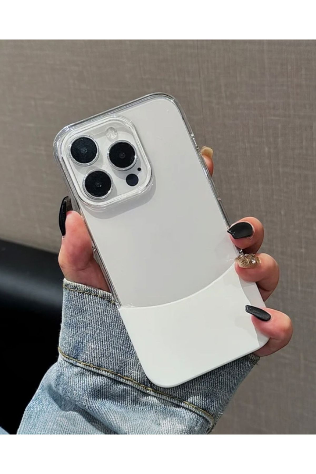 DC TECNO iPhone 11 Uyumlu Two Pack Sararmaz Çift Renk Kılıf - BEYAZ