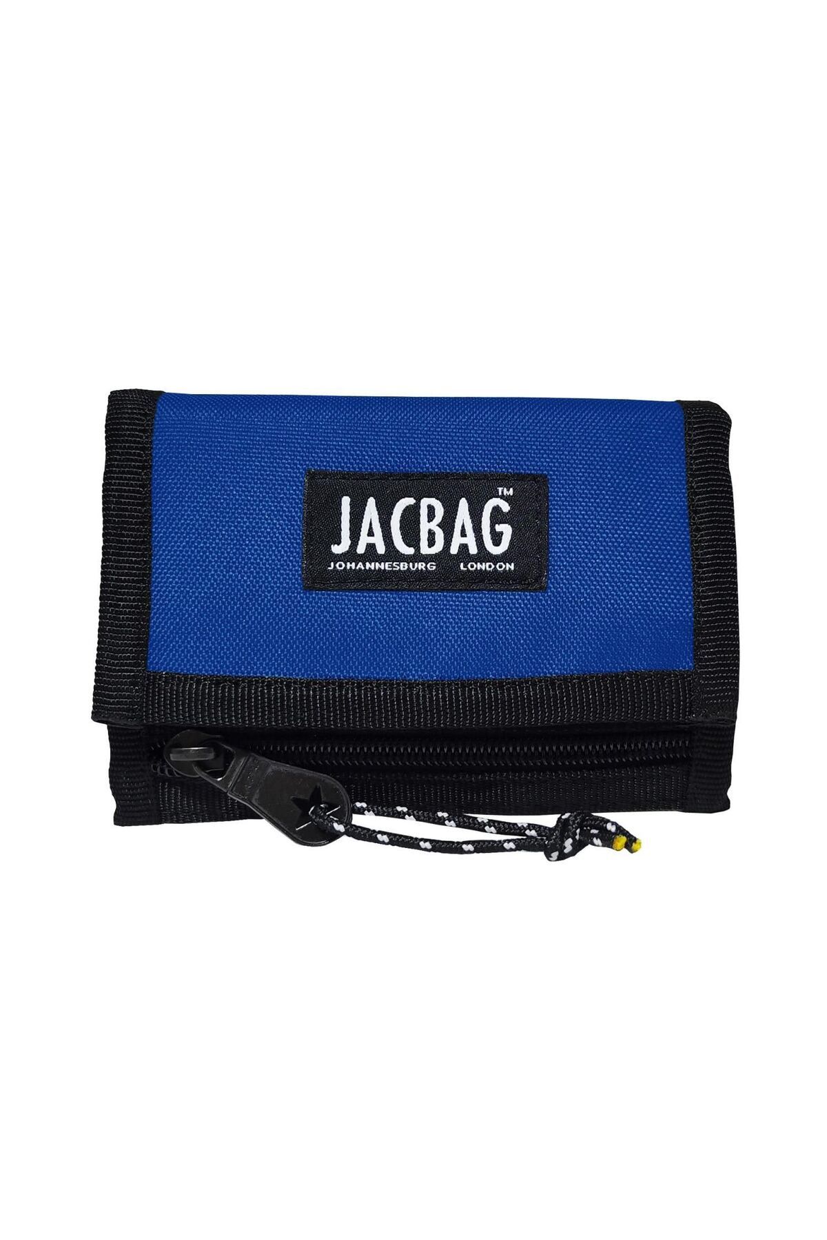 Jacbag-محفظة/حامل بطاقات فيلكرو باللون الأزرق من ساكس - للأولاد والكبار 1