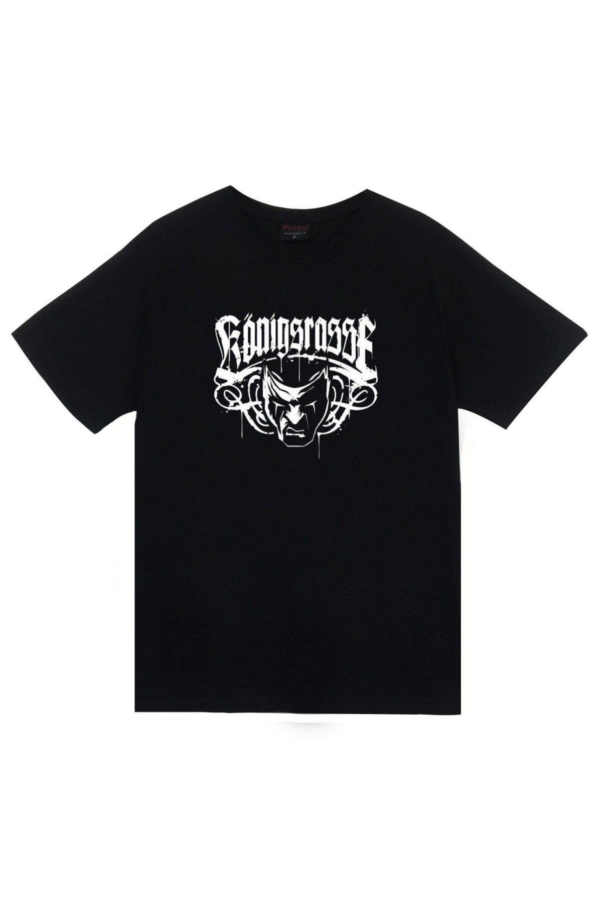 fame-stoned Unisex Siyah Massaka Baskılı T-shirt - Fiyatı
