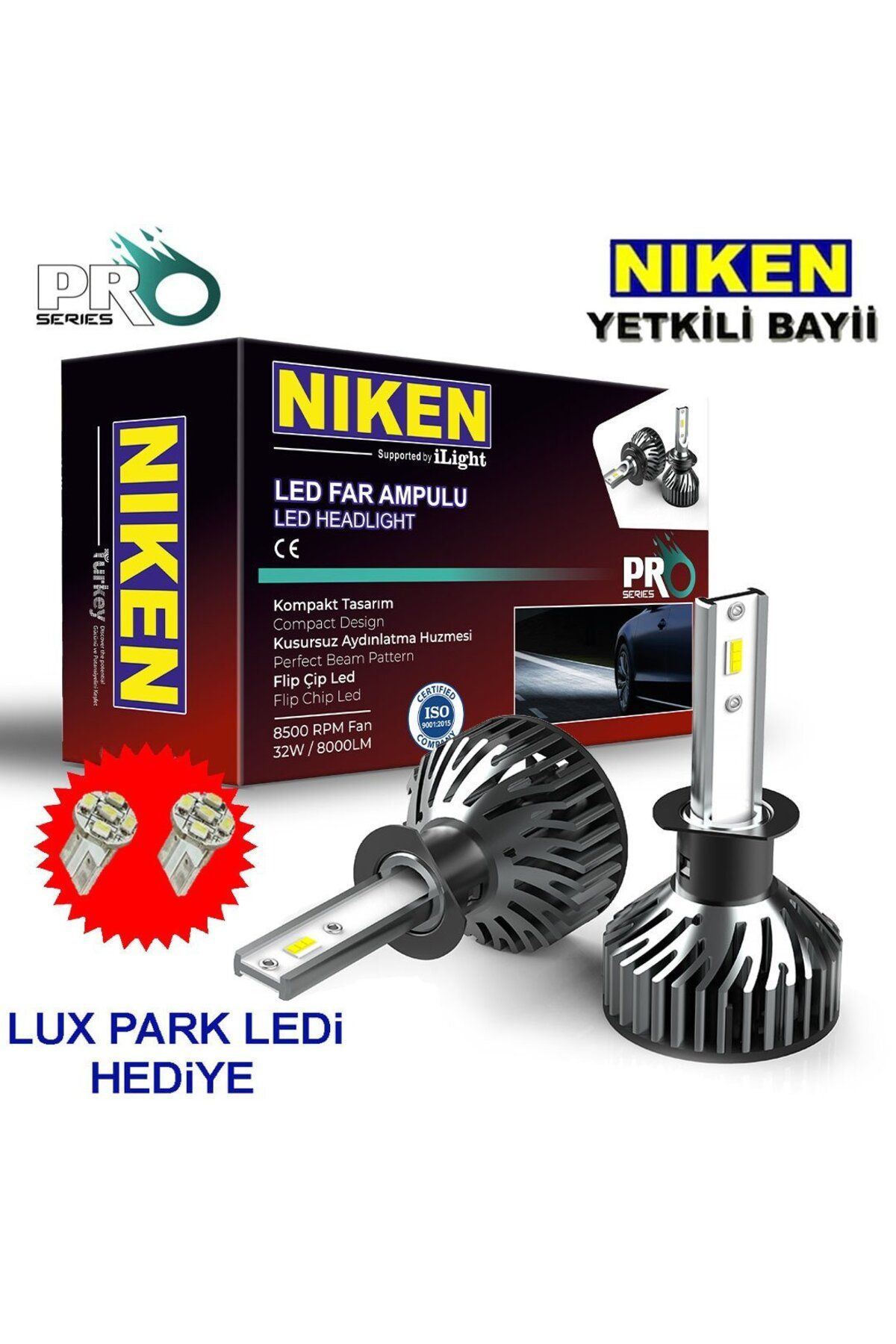 Niken H1 Led Xenon Far Ampulü Yeni Nesil Pro