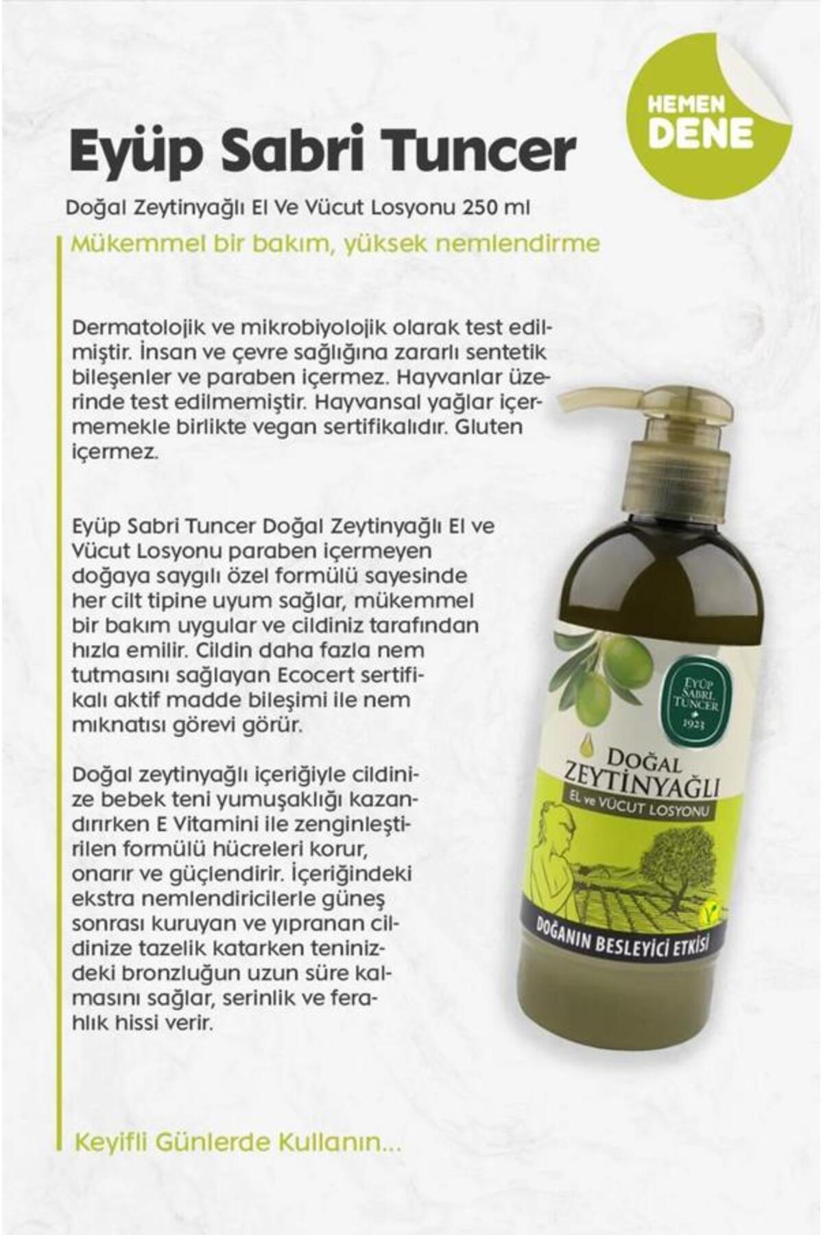 Eyüp Sabri Tuncer Kolonyalı Mendil Mandalina 50'li ve 150'li ve, Okyanus 150'li, Zeytinyağlı Losyon 250 ml Rosie fotoğrafı 4 (önizleme)