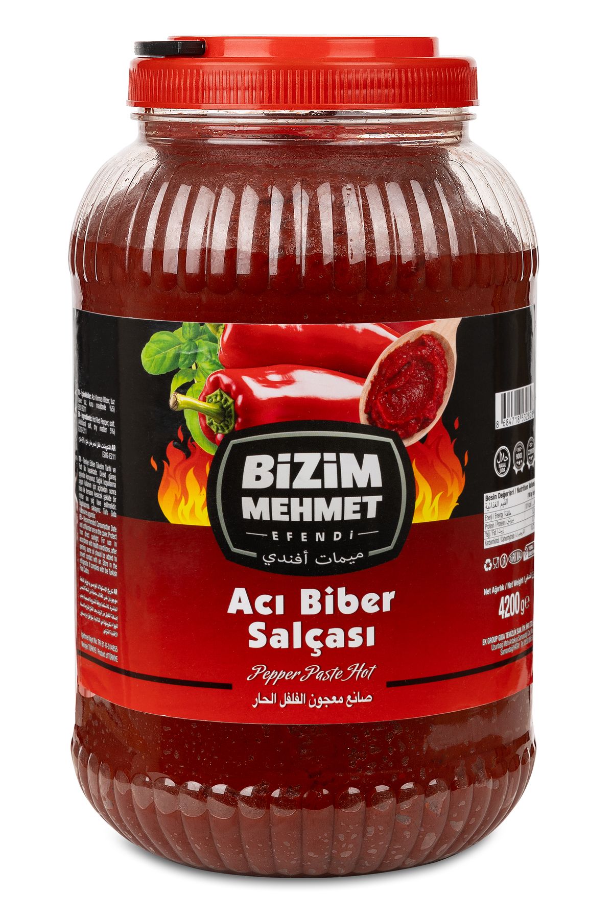 BİZİM MEHMET EFENDİ Acı Biber Salçası 4200gr