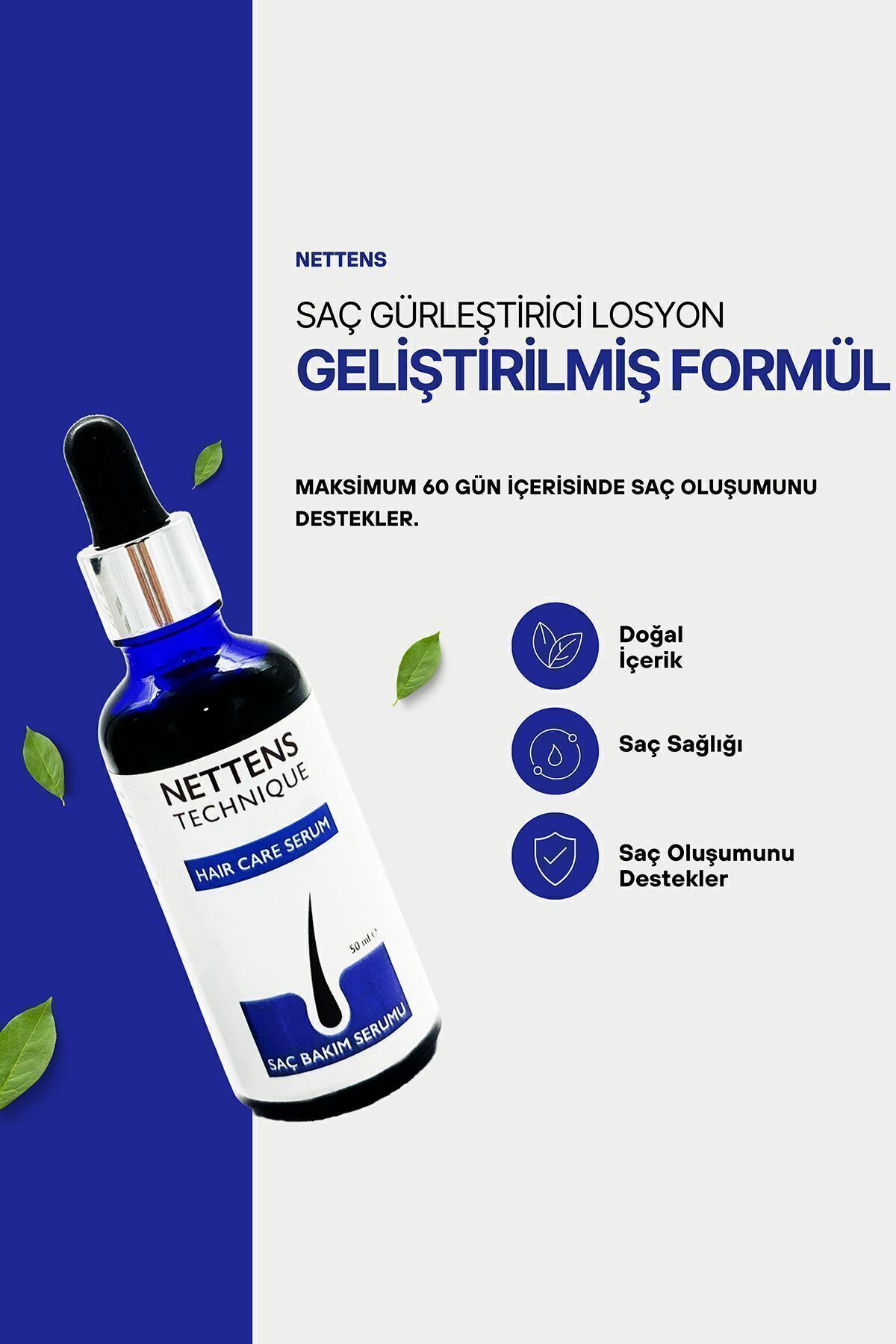 NETTENS Serum - Biotin, Keratin, Procapil Ile Dökülme Karşıtı Ve Gürleştirici Losyon-4