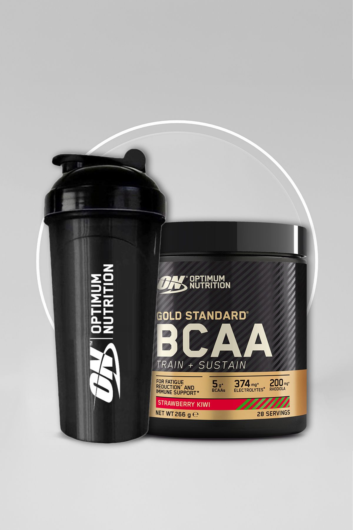 Optimum Nutrition Gold Standard Amino Asit Bcaa Ts Çilekli Ve Kivi Aromalı 266g 28 Servis - Shaker