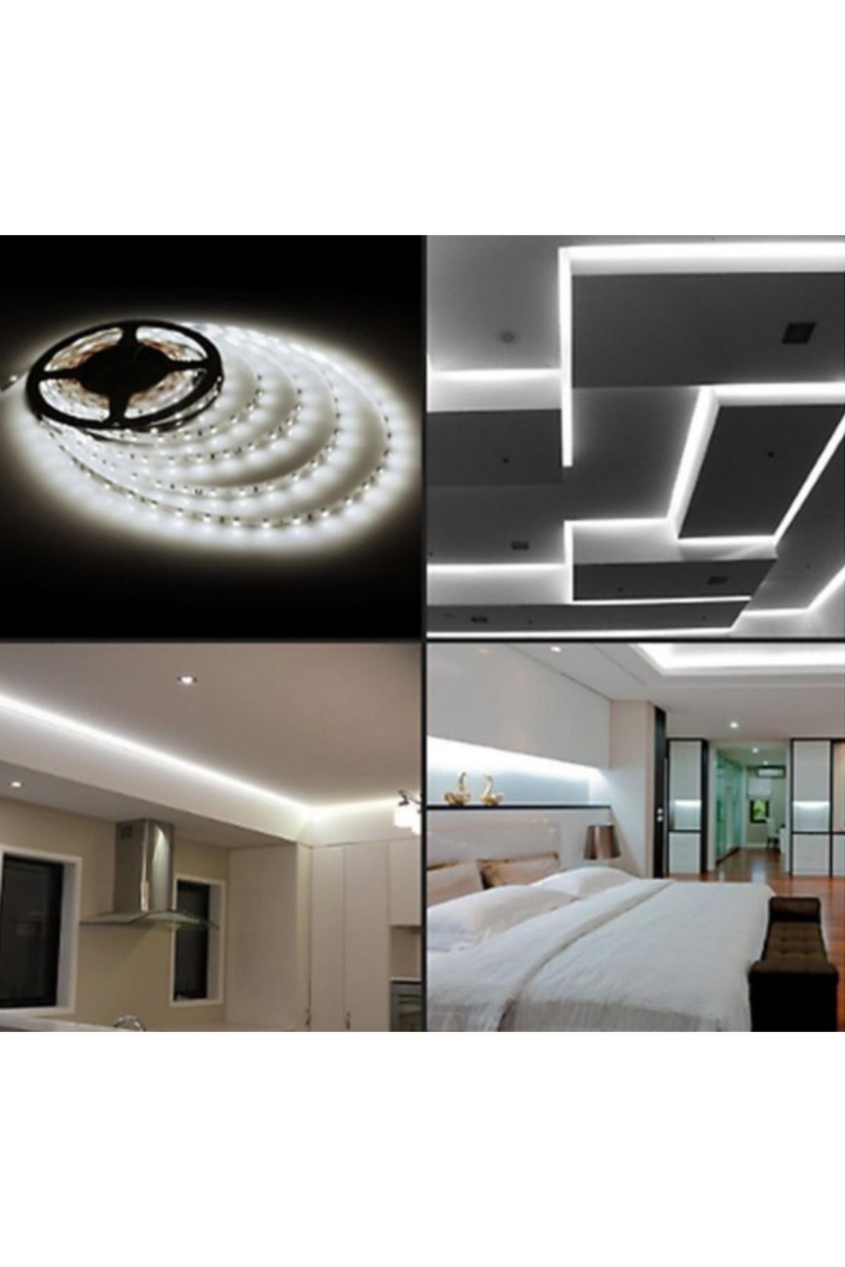 Şerit Led 3 Çipli 10 Metreadaptörlü (TRAFOLU) Şerit Led