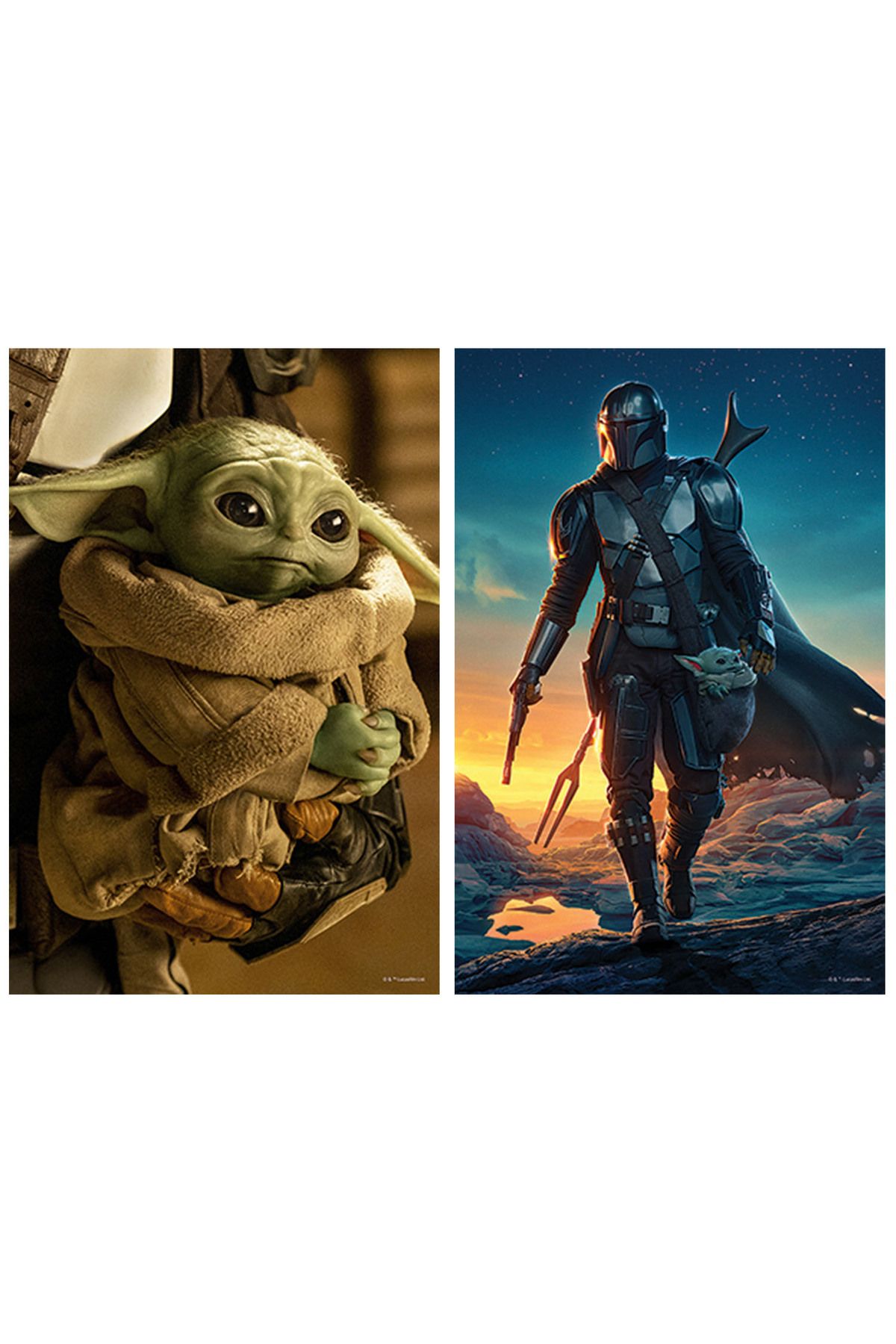 Prime 3D Star Wars The Mandalorian İkili Puzzle 200 Parça 10229