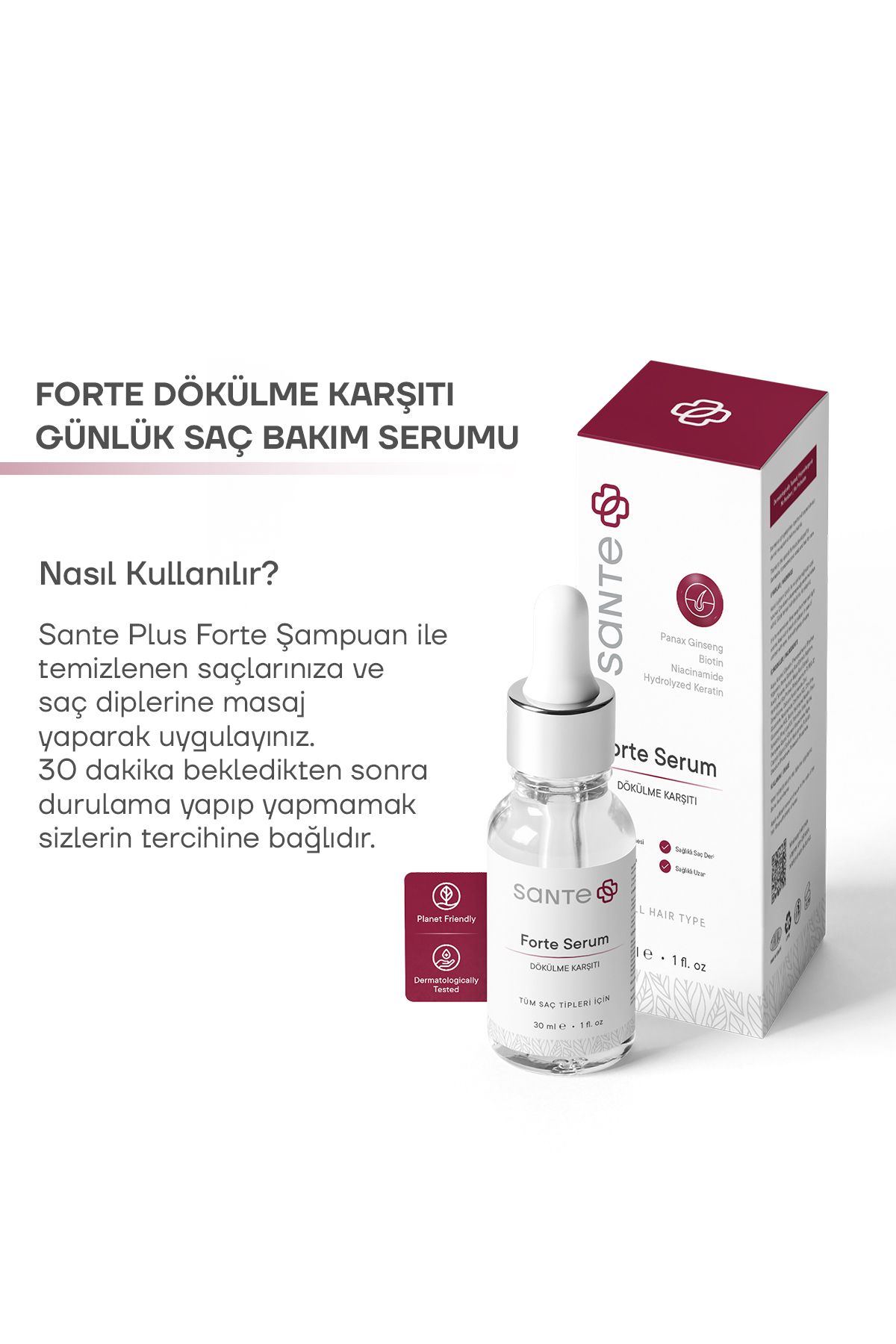 SantePlus Dökülme Karşıtı Ve Yenileyici Saç Bakım Serumu 30 Ml-4