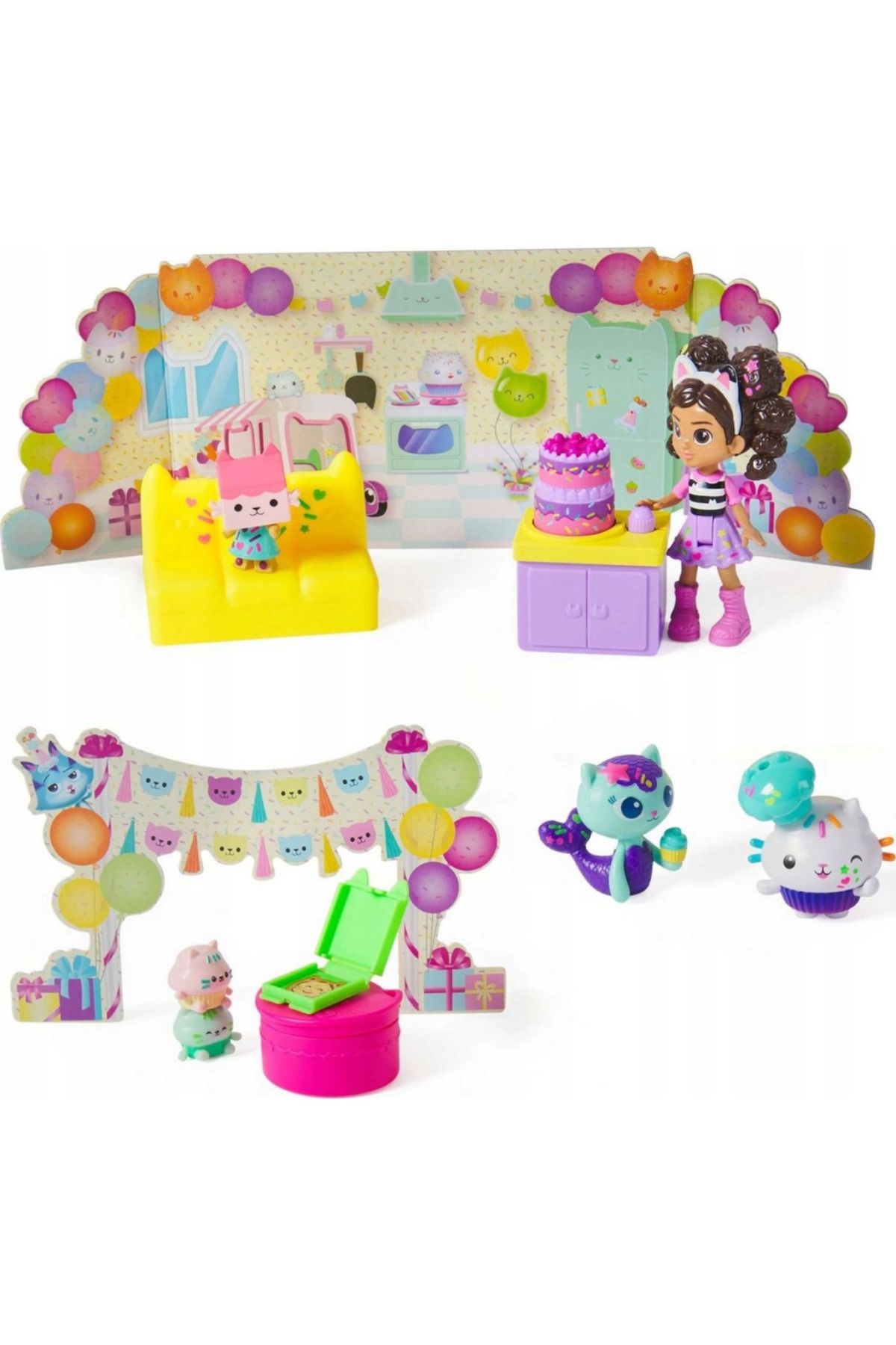 gcaksesuar Nessiworld Gabby's Doll House Cakey'in Doğum Günü