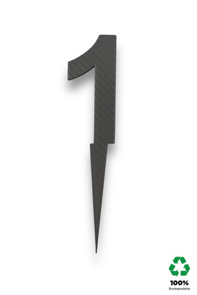 3DO Products Rakam Pasta Süsü 1 (GRİ)