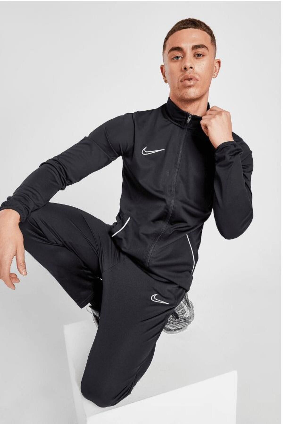 Nike-Dri-Fit Academy 21 TrackSuit Black Men's Tracksuit Set 4
