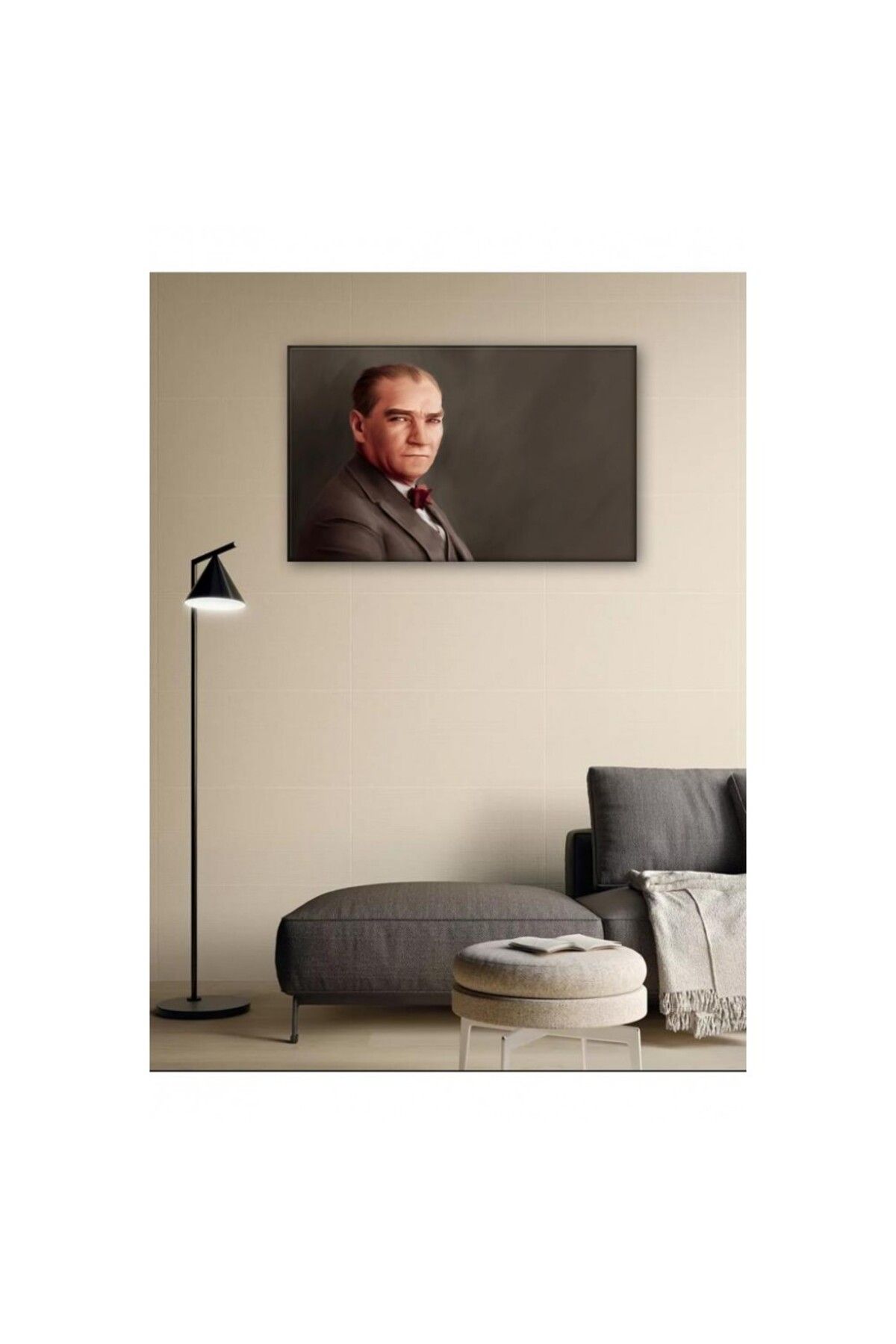 OK AKSESUAR Kanvas Tablo Atatürk Hediyelik