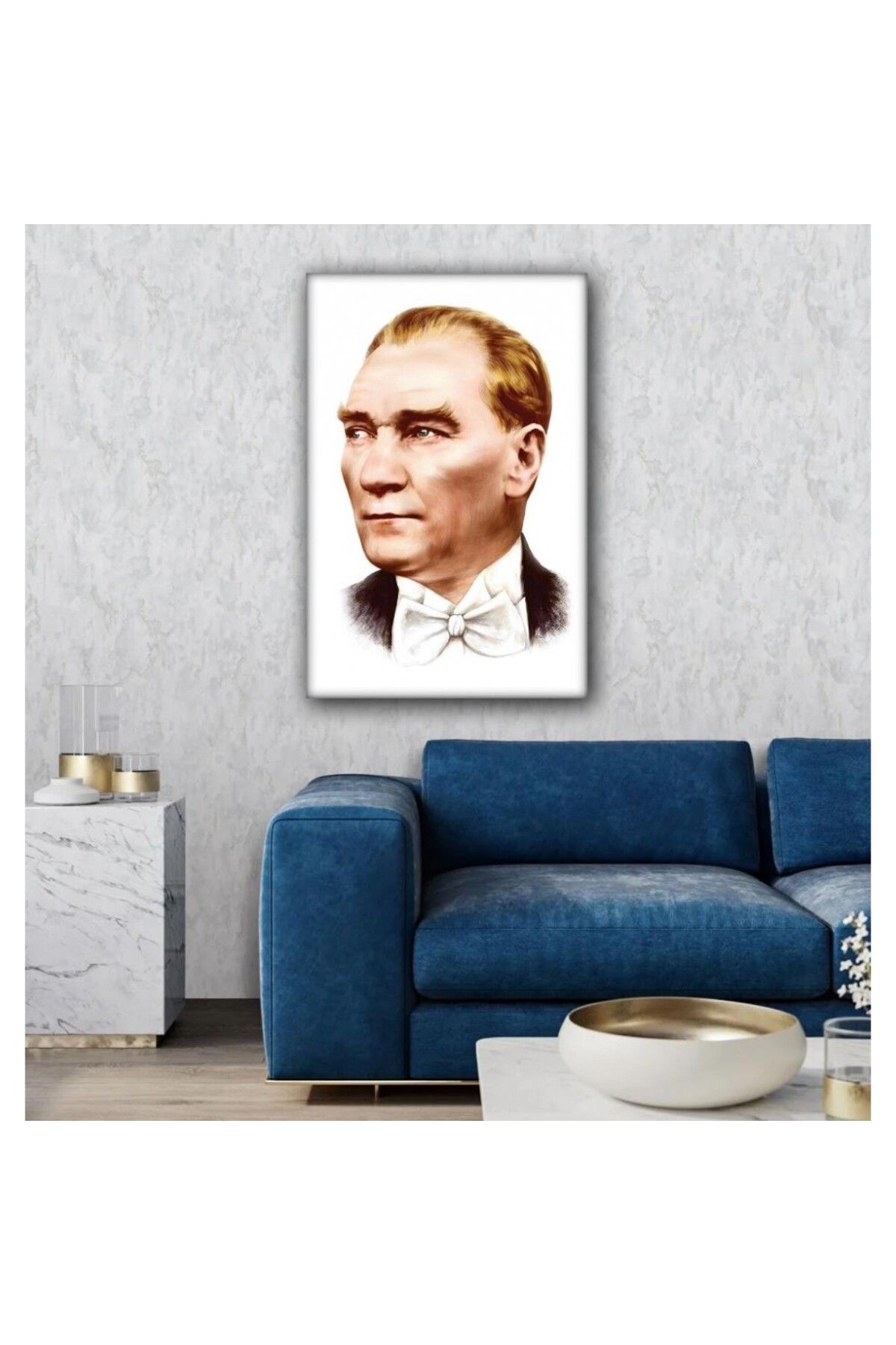 OK AKSESUAR Kanvas Tablo Atatürk Şık Hediyelik
