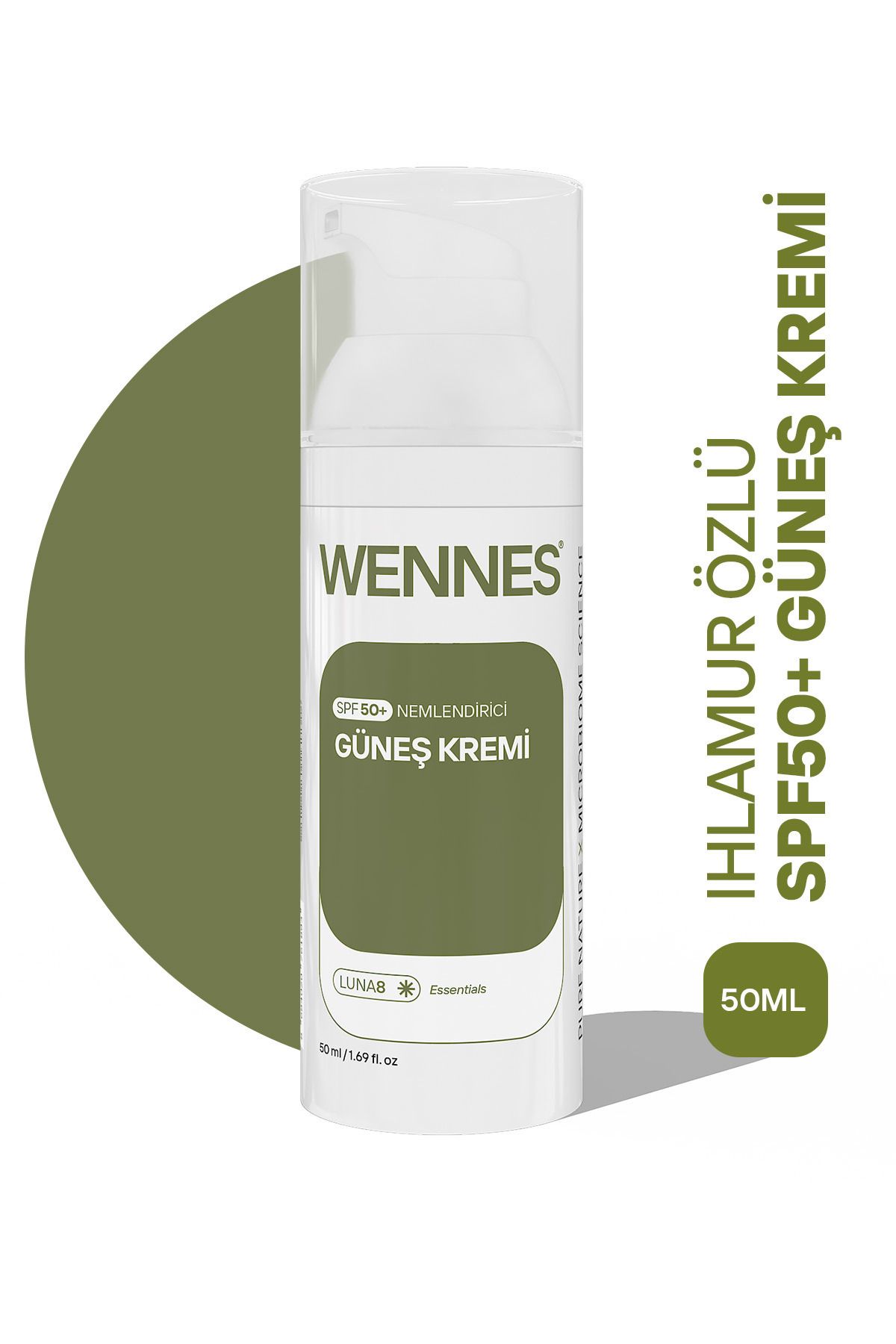 Wennes Luna8 Spf50 Nemlendirici Güneş Kremi