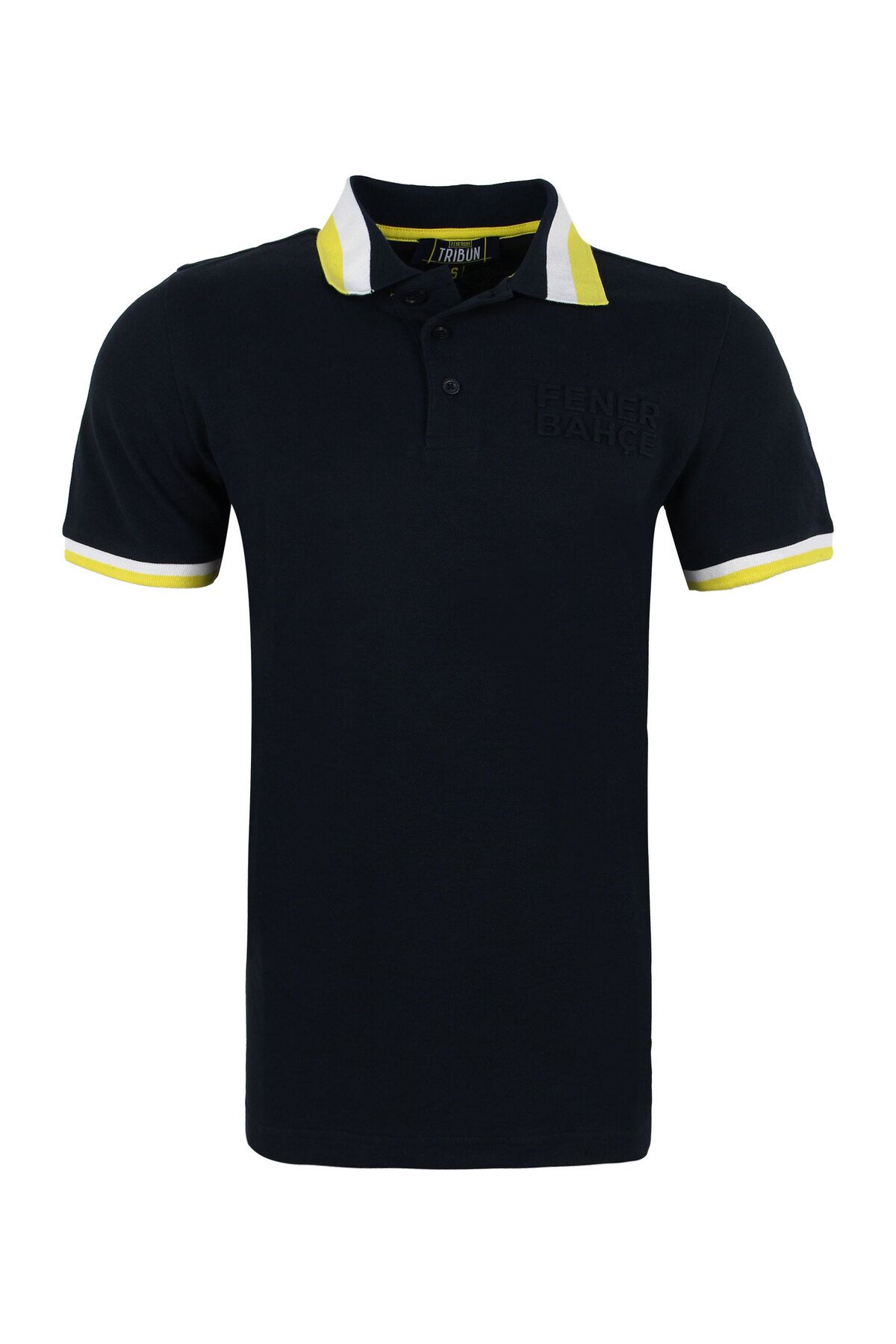 Fenerium Fenerbahçe Marineblau Tribüne Prägung Poloshirt für Herren - S
