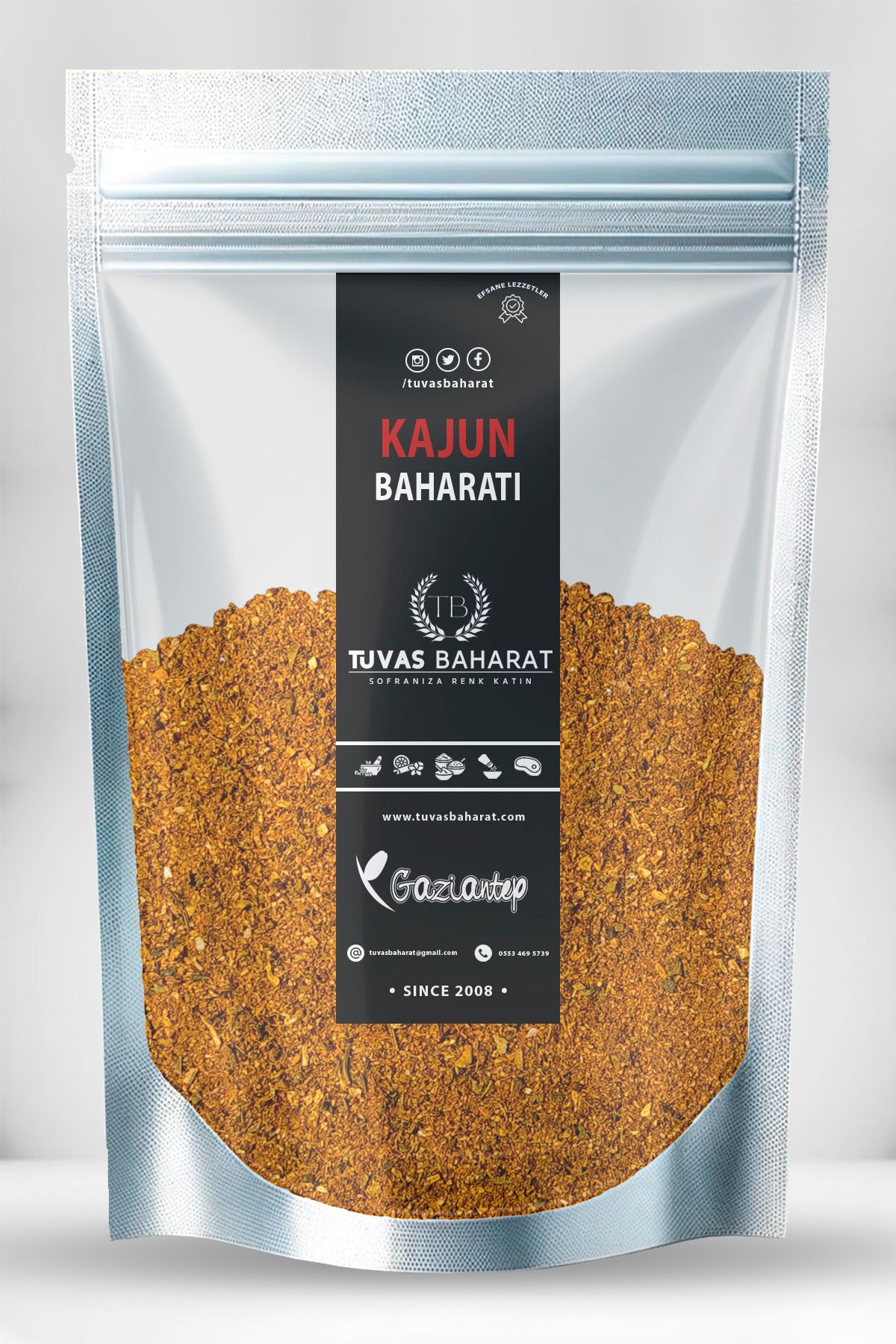 TUVAS BAHARAT Kajun Baharatı 50 Gram