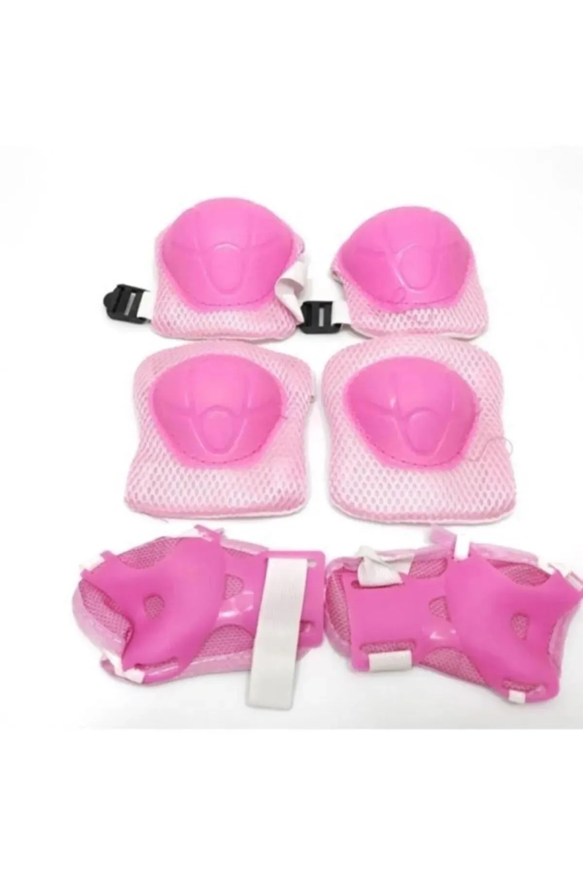 Toys Avm pembe renk 6'lı Yüksek Korumalı Paten,Scooter,Bisiklet Koruma Set Dizlik Dirseklik  Koruyucu Set