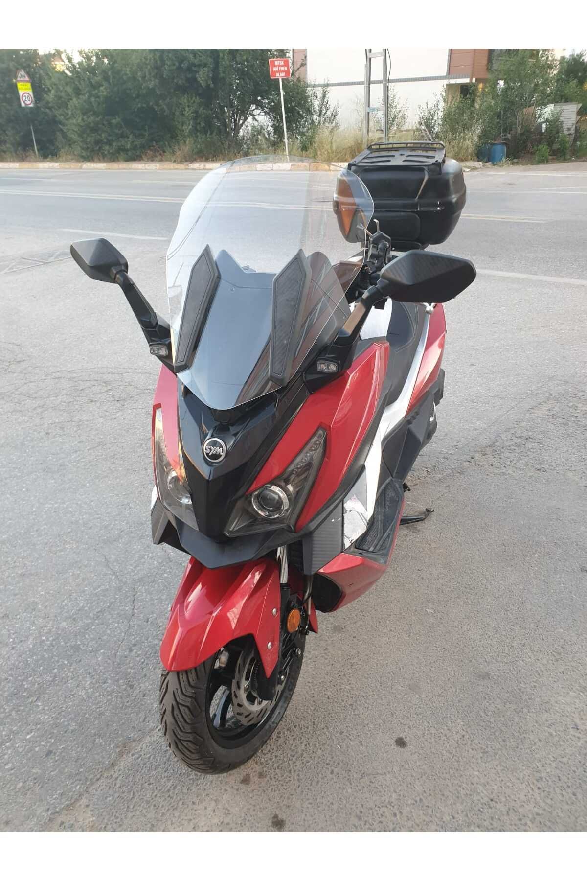 SYM Cruisym 250 Siperlik Ön Cam 2018 Model 57cm Şeffaf Renkli 4mm UZUN CAM