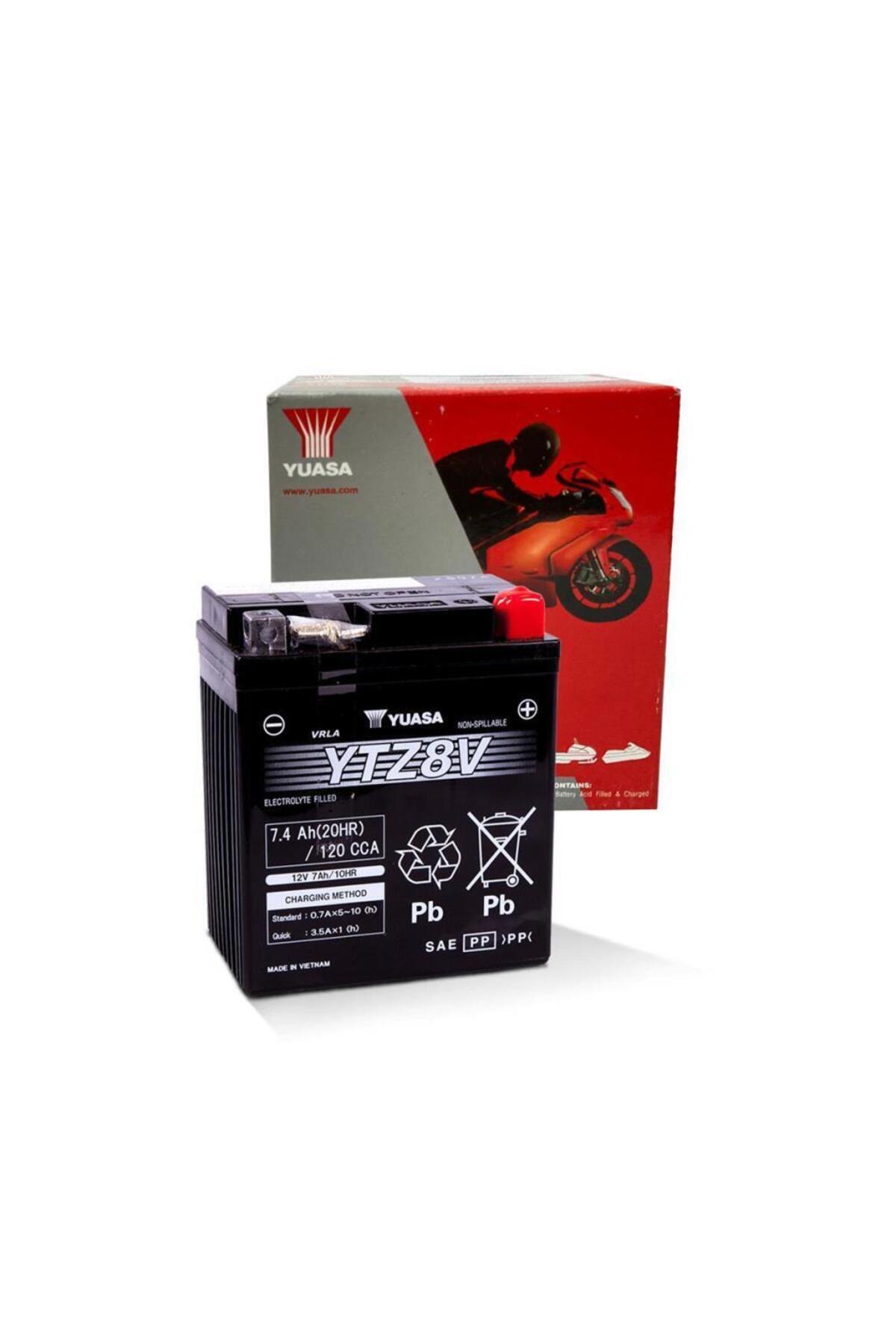 Yuasa YTZ8V 12V 7.4Ah Motosiklet Aküsü X-Max 250/300 - R25 MT-25