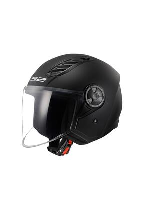 LS2 Airflow 2 Mat Siyah Yarım Açık Kask