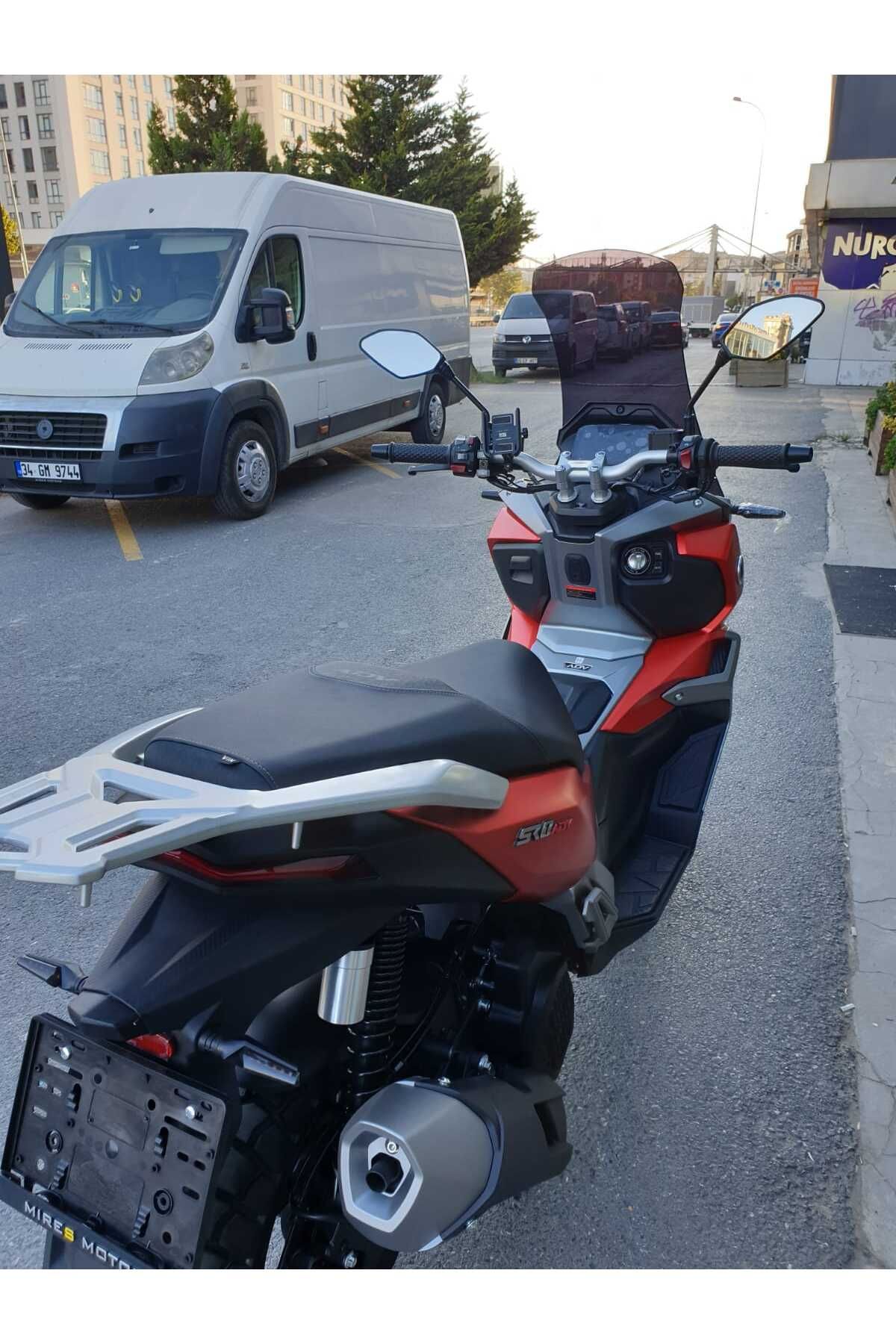 Voge SR1 ADV Siperlik Ön Cam 2023-2025 Model 71cm Siyah Renkli 4mm