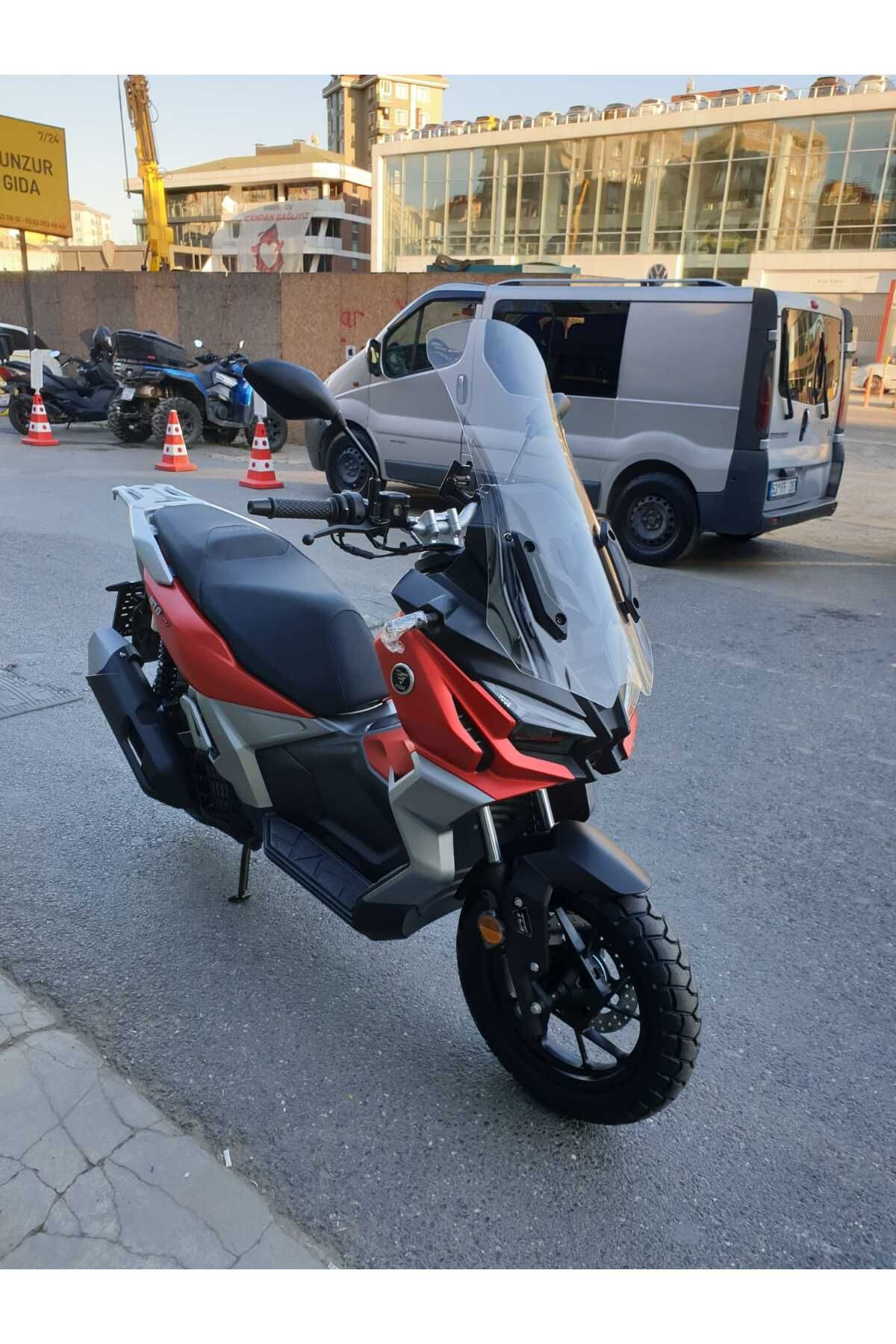 Voge SR1 ADV Siperlik Ön Cam 2023-2025 Model 71cm Şeffaf Renkli 4mm