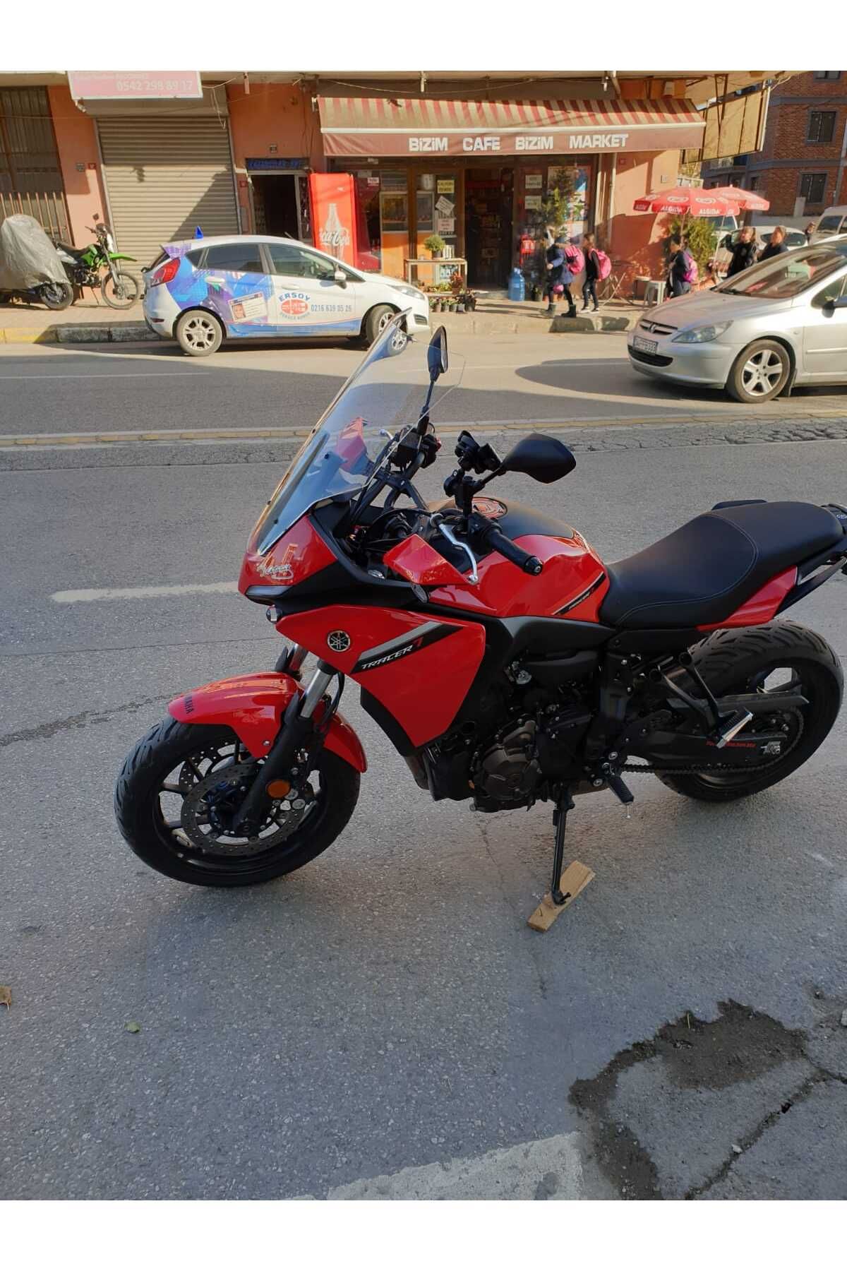 Yamaha Tracer 700 Siperlik Ön Cam 2021-2025 Model 59cm Şeffaf Renkli 4mm Uzun