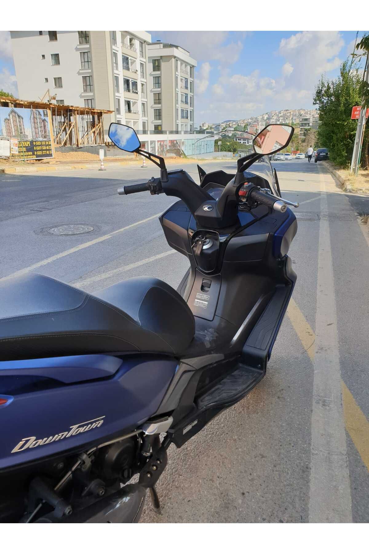 Kymco Downtown 250i Siperlik Ön Cam 2016 2025 Model 61cm Şeffaf Renkli 4mm UZUN CAM