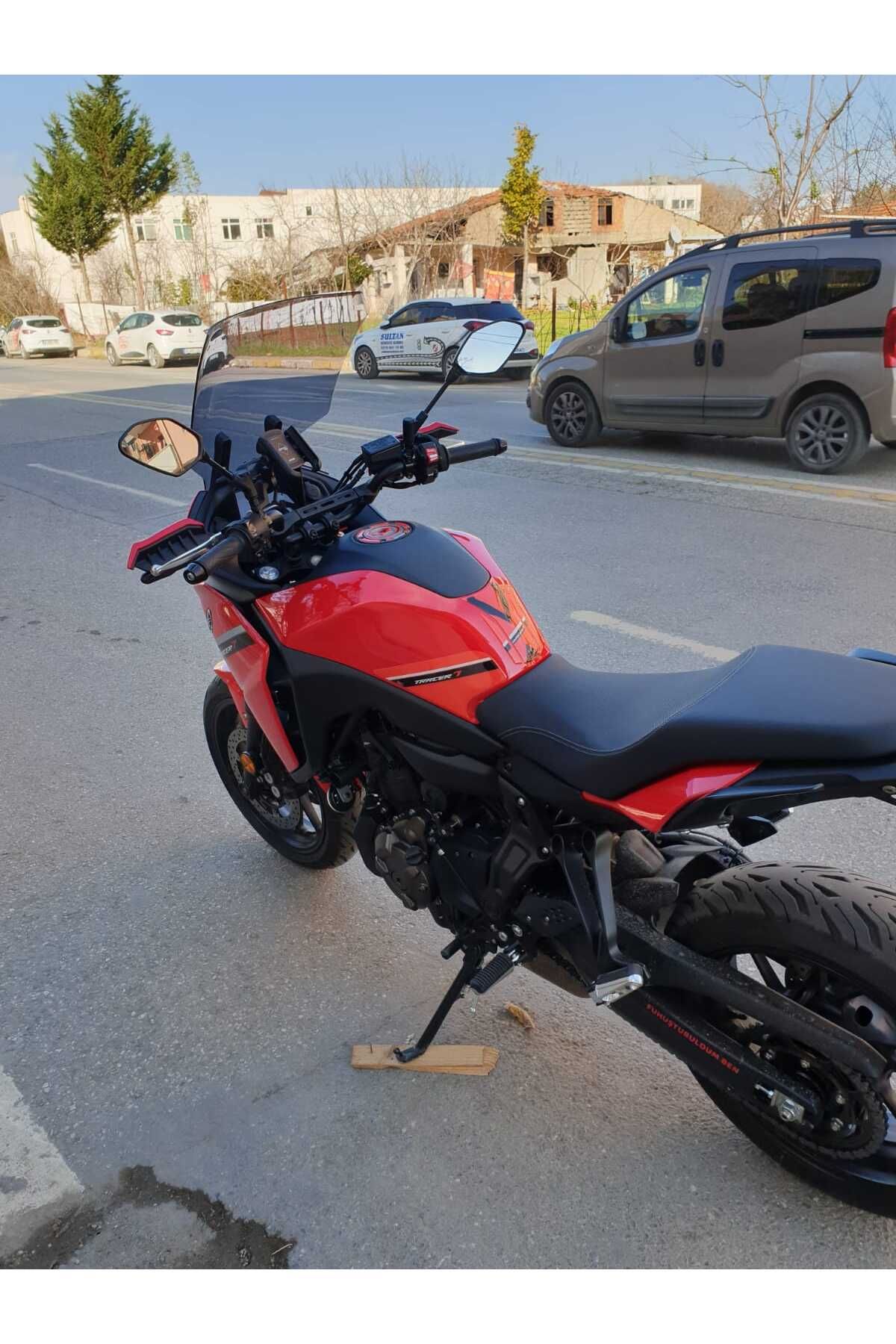 Yamaha Tracer 700 Siperlik Ön Cam 2021-2025 Model 59cm Füme Renkli 4mm
