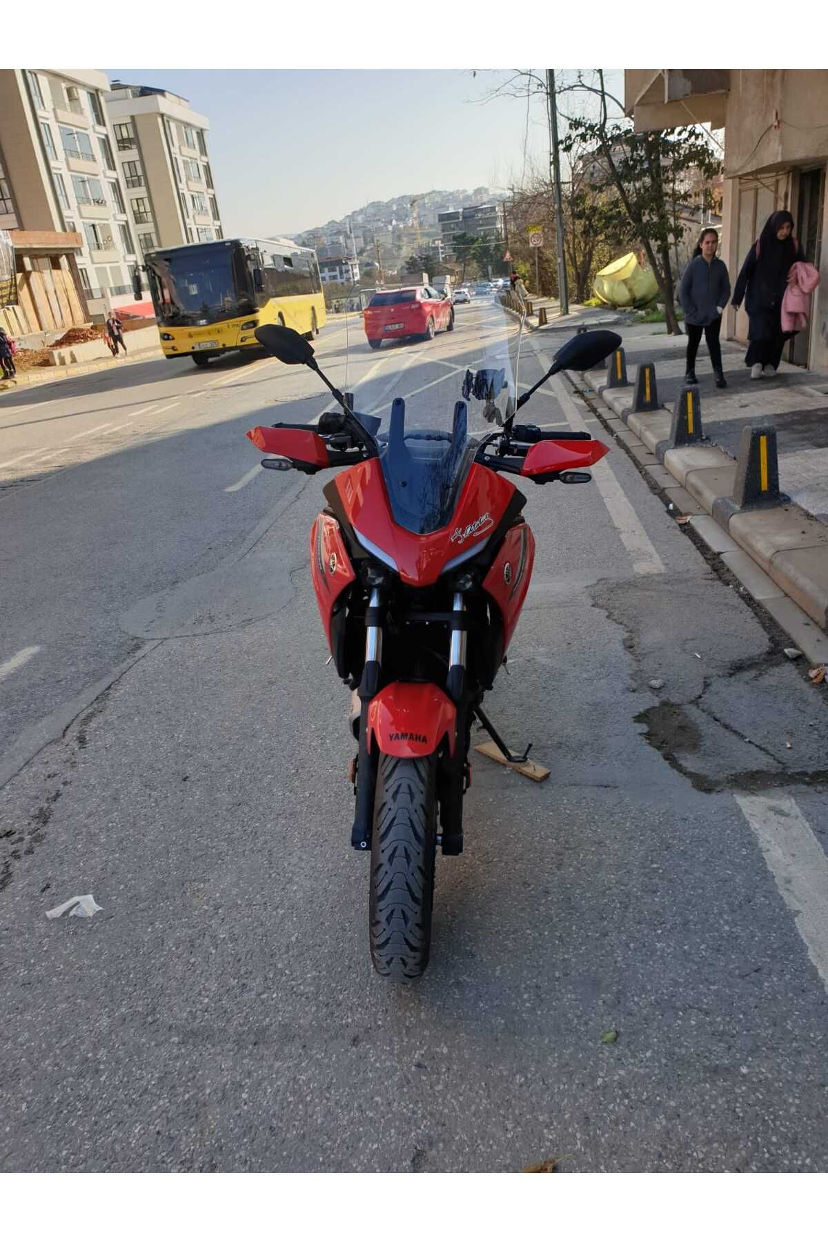 Yamaha Tracer 700 Siperlik Ön Cam 2021-2025 Model 59cm Şeffaf Renkli 4mm Uzun