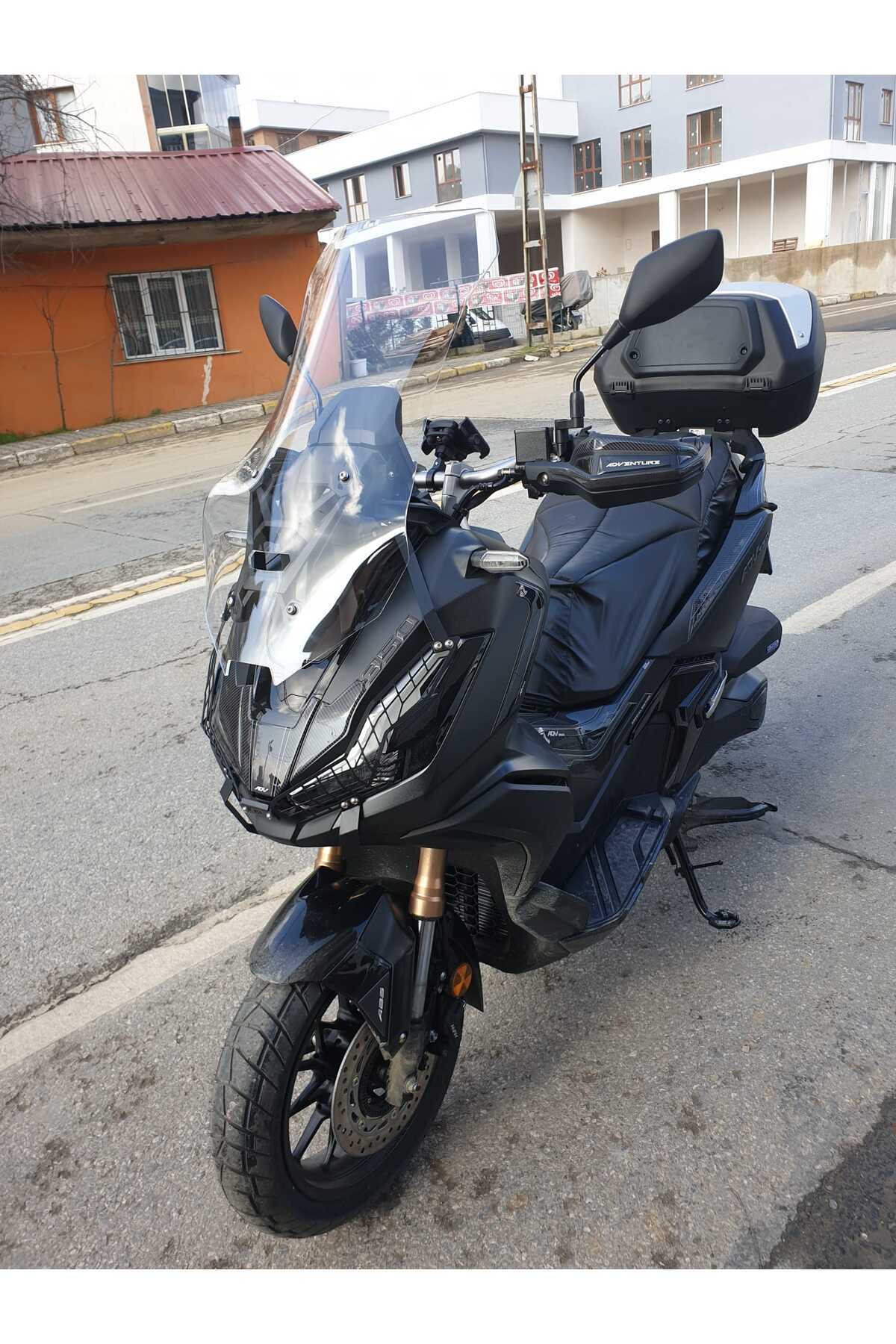 Honda Adv 350 Siperlik Ön Cam 2023-2025 Model 72cm Şeffaf Renkli 4mm UZUN CAM