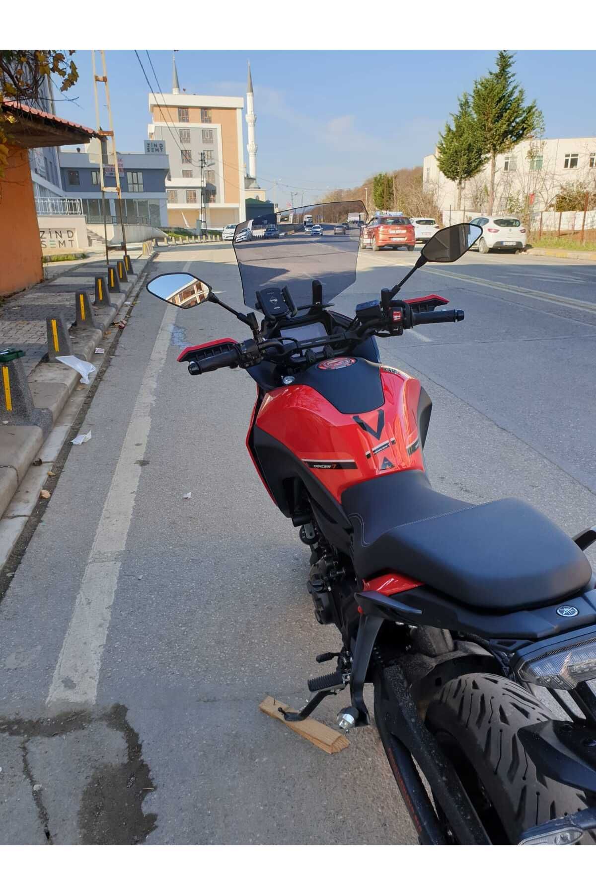 Yamaha Tracer 700 Siperlik Ön Cam 2021-2025 Model 59cm Füme Renkli 4mm
