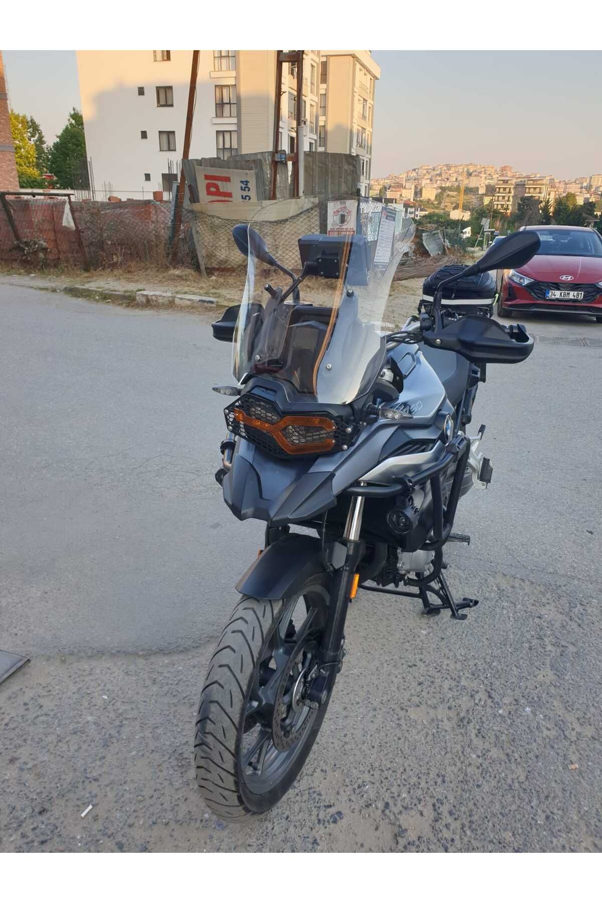Bmw F750 Siperlik Ön Cam 2018-2023 Model 48cm Şeffaf Renkli 4mm
