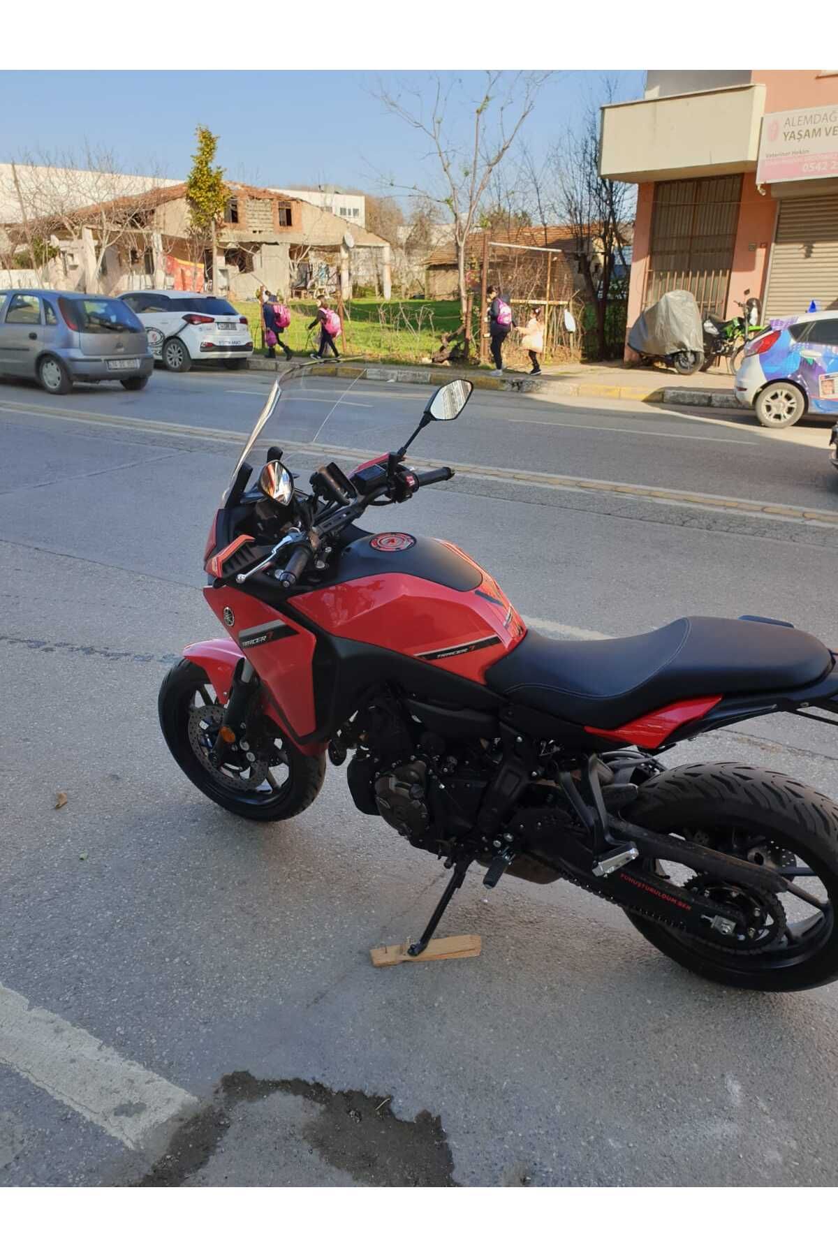 Yamaha Tracer 700 Siperlik Ön Cam 2021-2025 Model 59cm Şeffaf Renkli 4mm Uzun