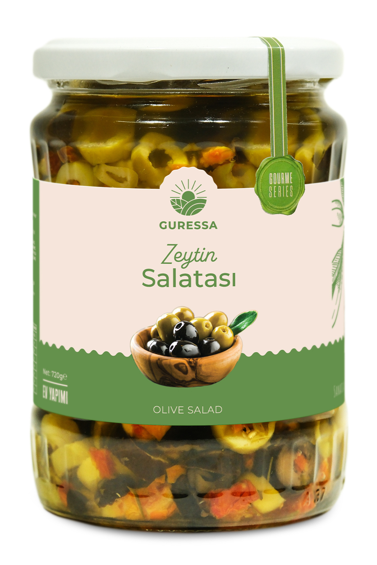 GURESSA Zeytin Salatası 720 Gr Doğal Ev Yapımı