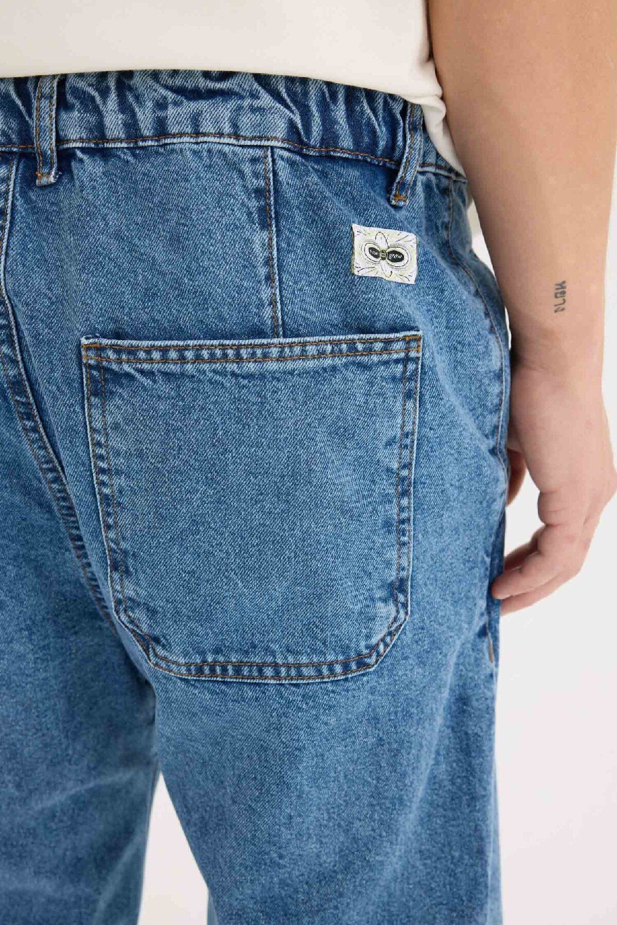 DeFacto-Spodnie jeansowe z prostymi nogawkami i swobodnym krojem Slouchy Fit E5387Ax25Sp 5