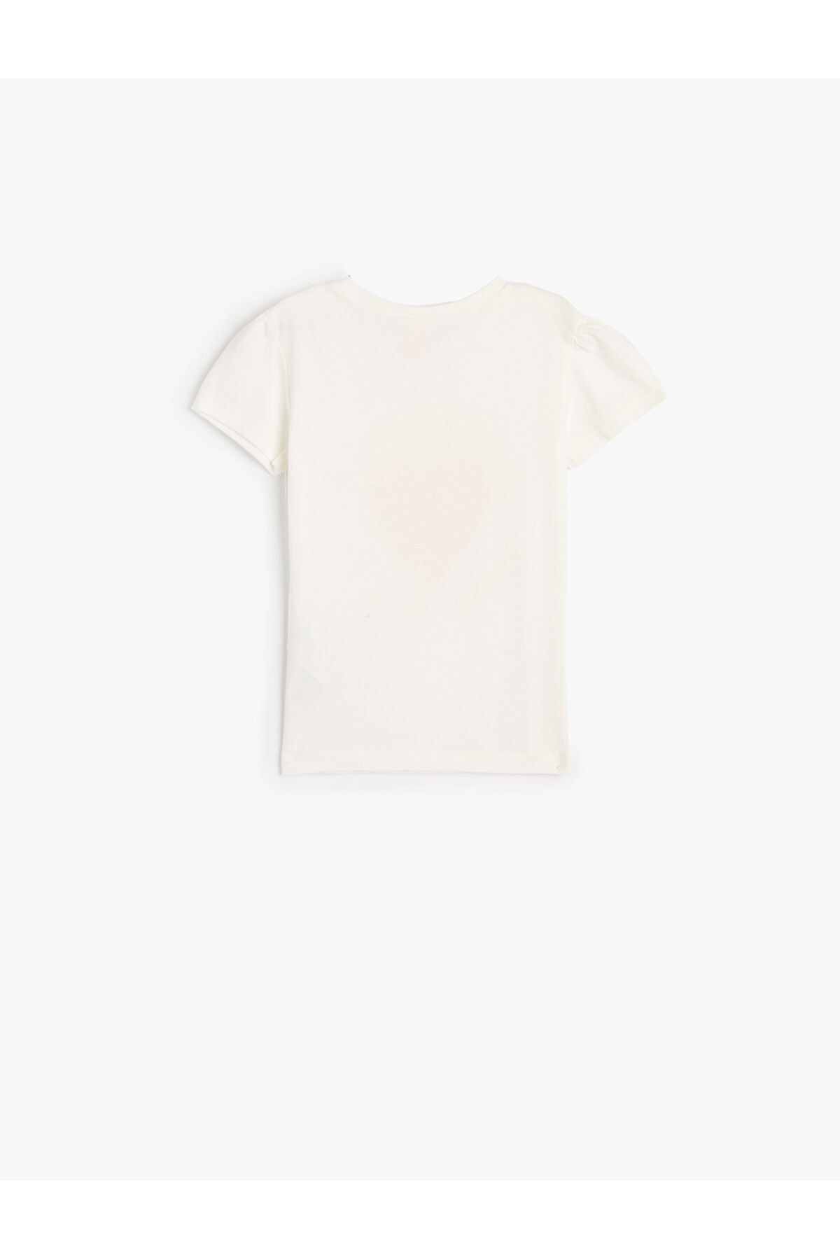 Koton Tişört Kısa Kollu Kalp Baskılı Pamuklu fotoğrafı 2 (önizleme)