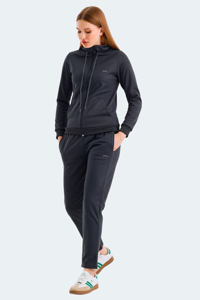 Slazenger RID IN Kadın  Koyu Gri Eşofman Takımı