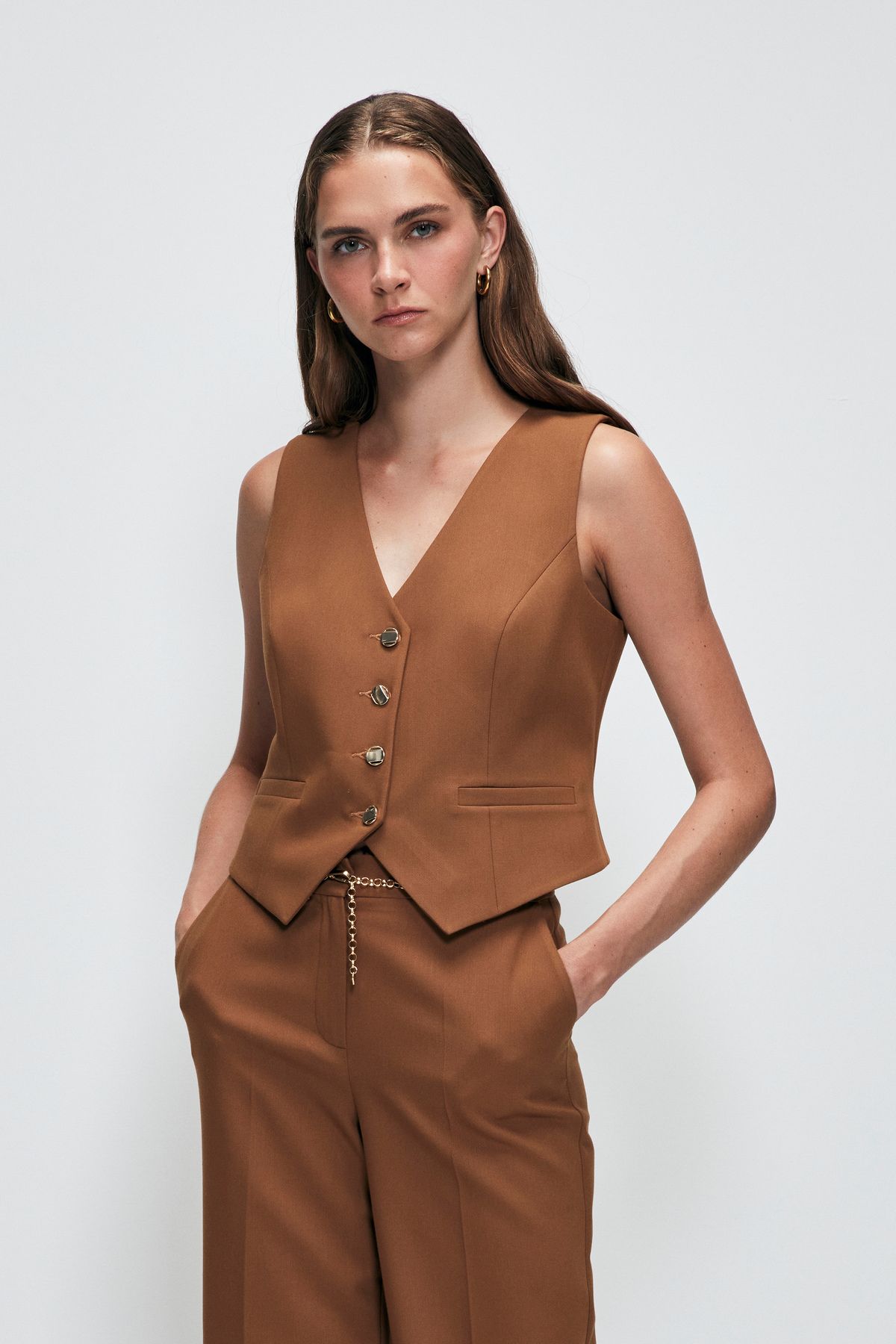 Love My Body-Flannel Pocket Vest 4