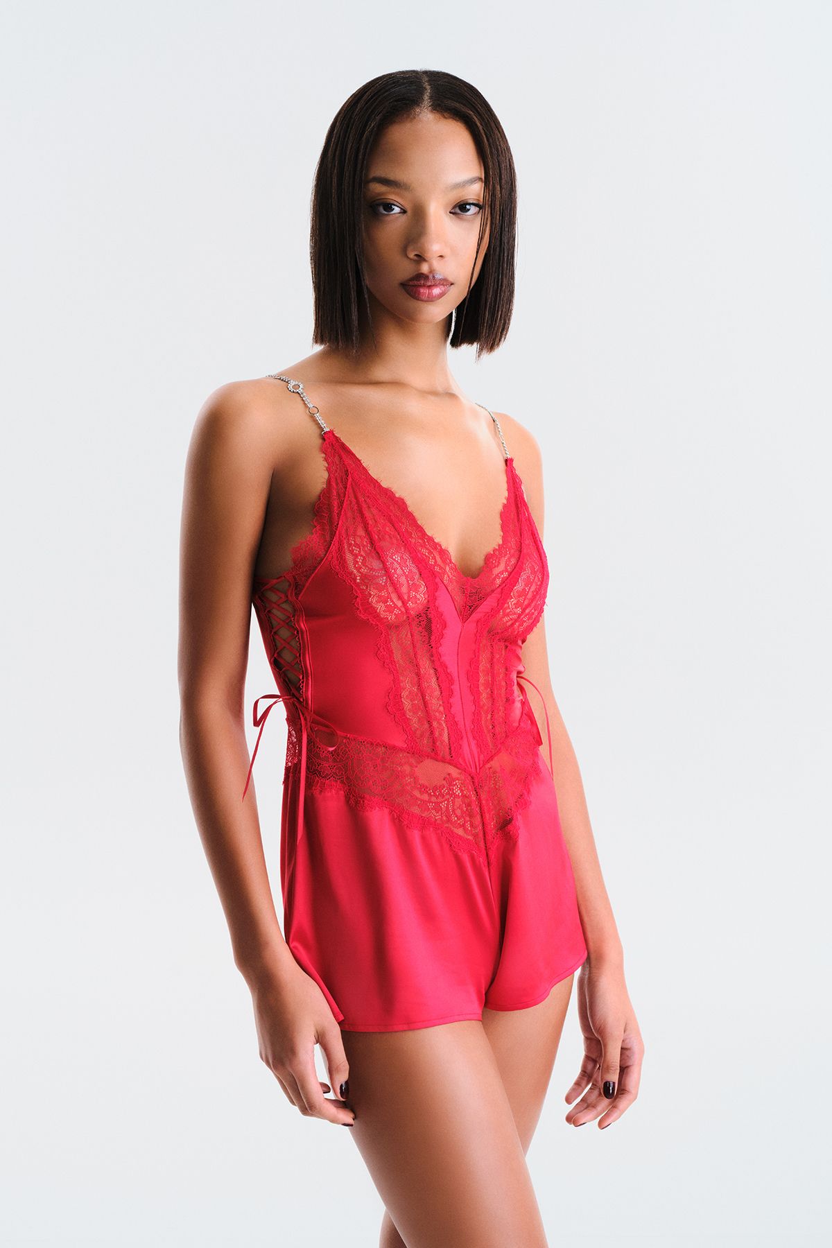 Penti-Candy Teddy Red Bodysuit - Privee Collection 1