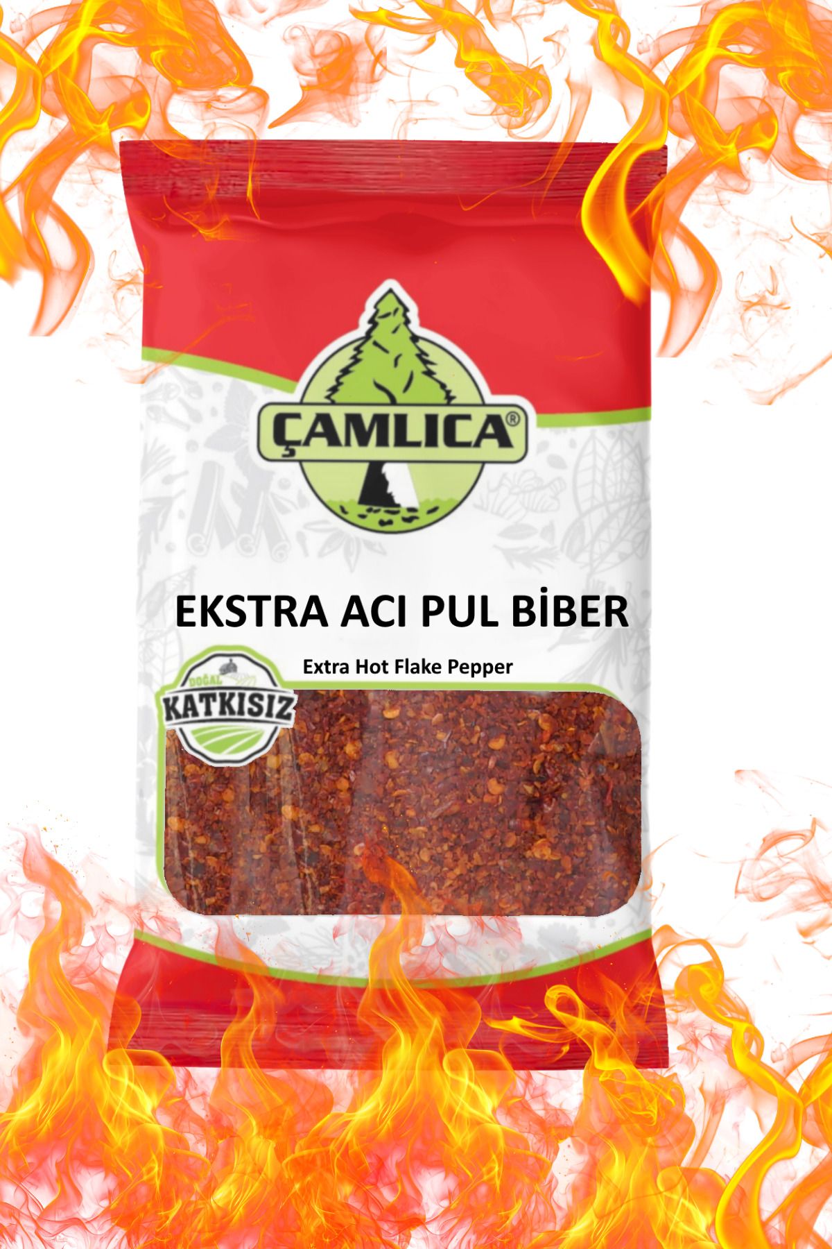 Çamlıca Baharat Çok Acı Ekstra Acı Kırmızı Pul Biber 60 Gr.