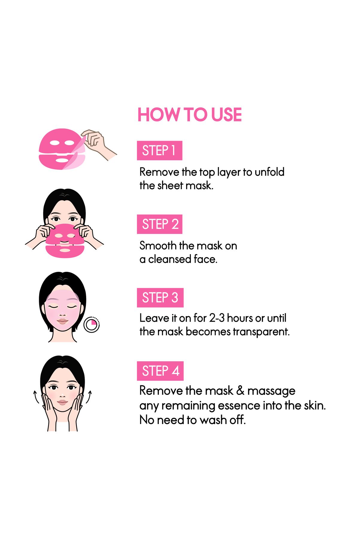 ELLE-Deep Collagen Color Changing Mask-Anti-Aging, Hydrating Overnight mask - Pack of 4 6