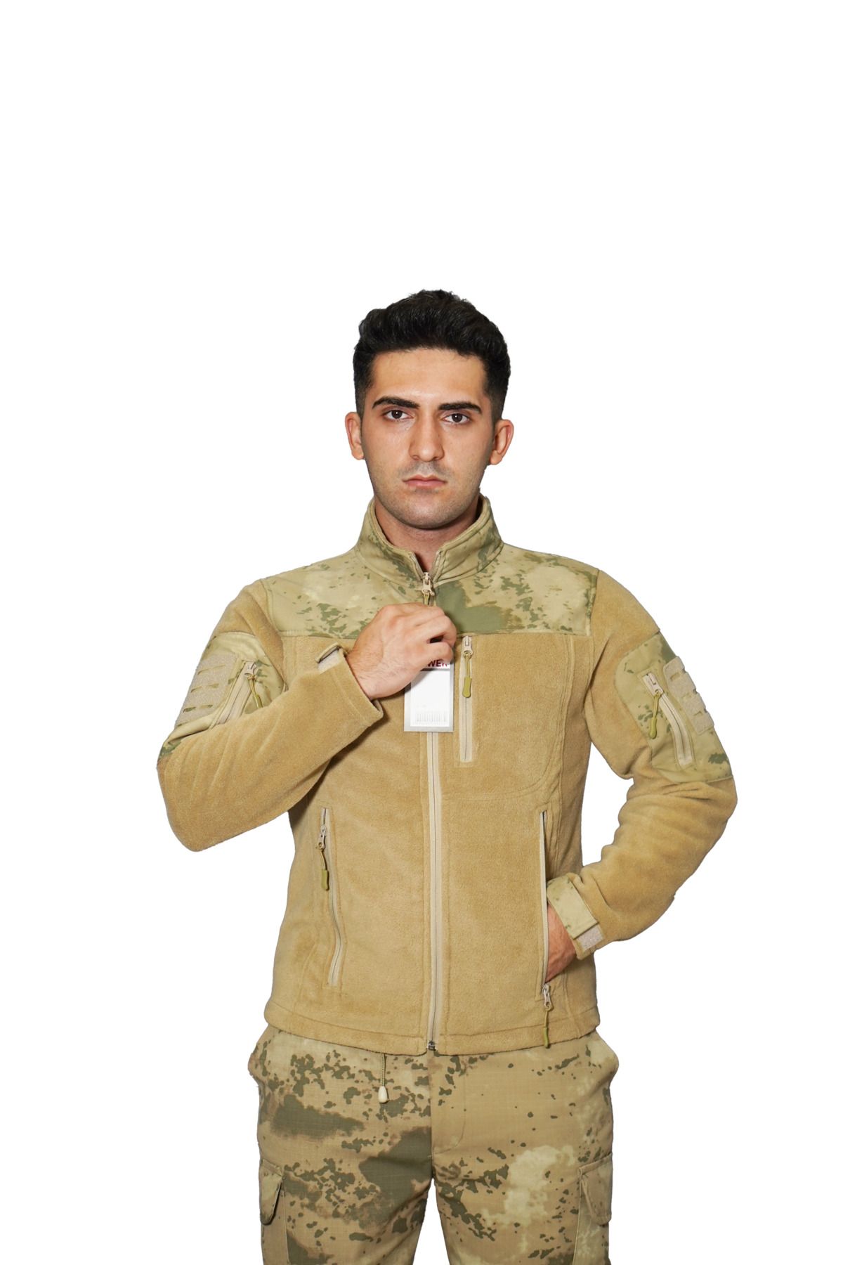 ILISAN SAVUNMA SANAYİ Taktik Softshell Polar Kamuflaj Mont