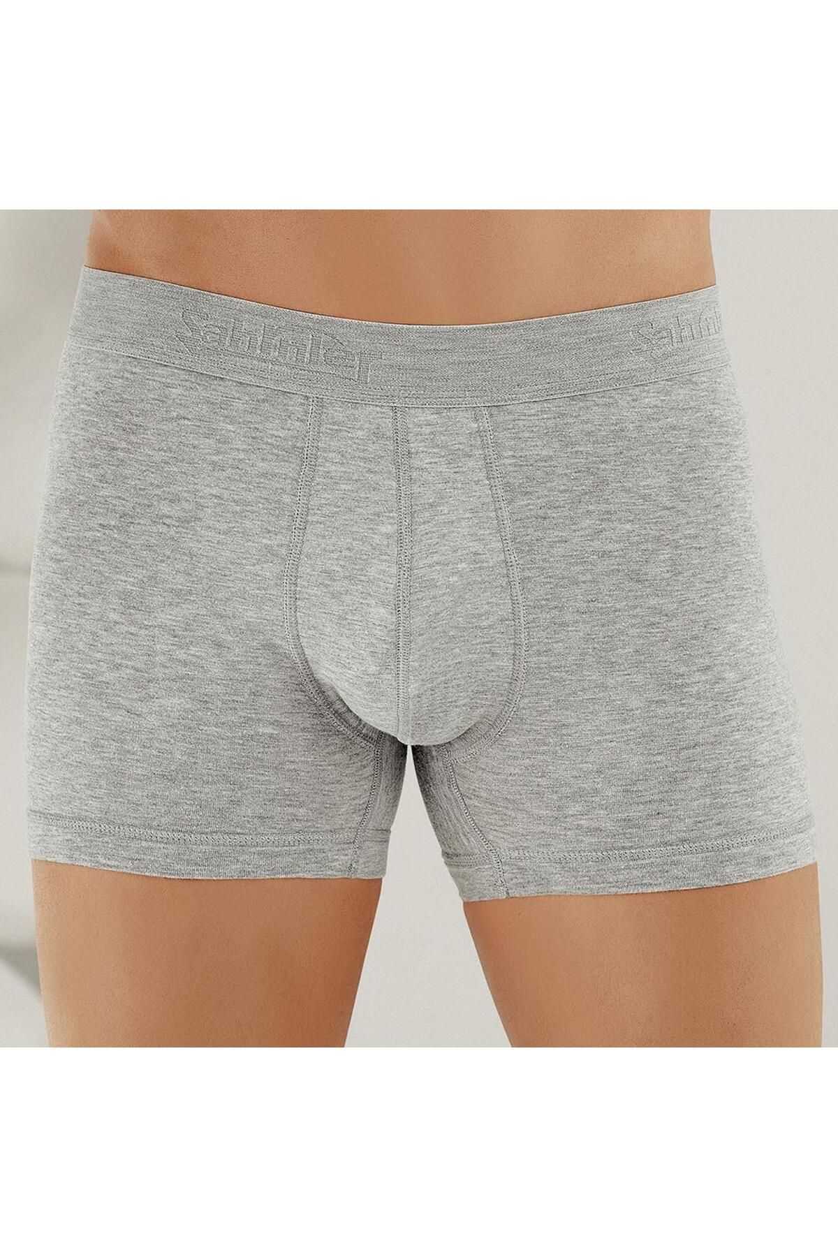 Şahinler-Men's Lycra Boxer Briefs Falcons E031 - Gray S 1