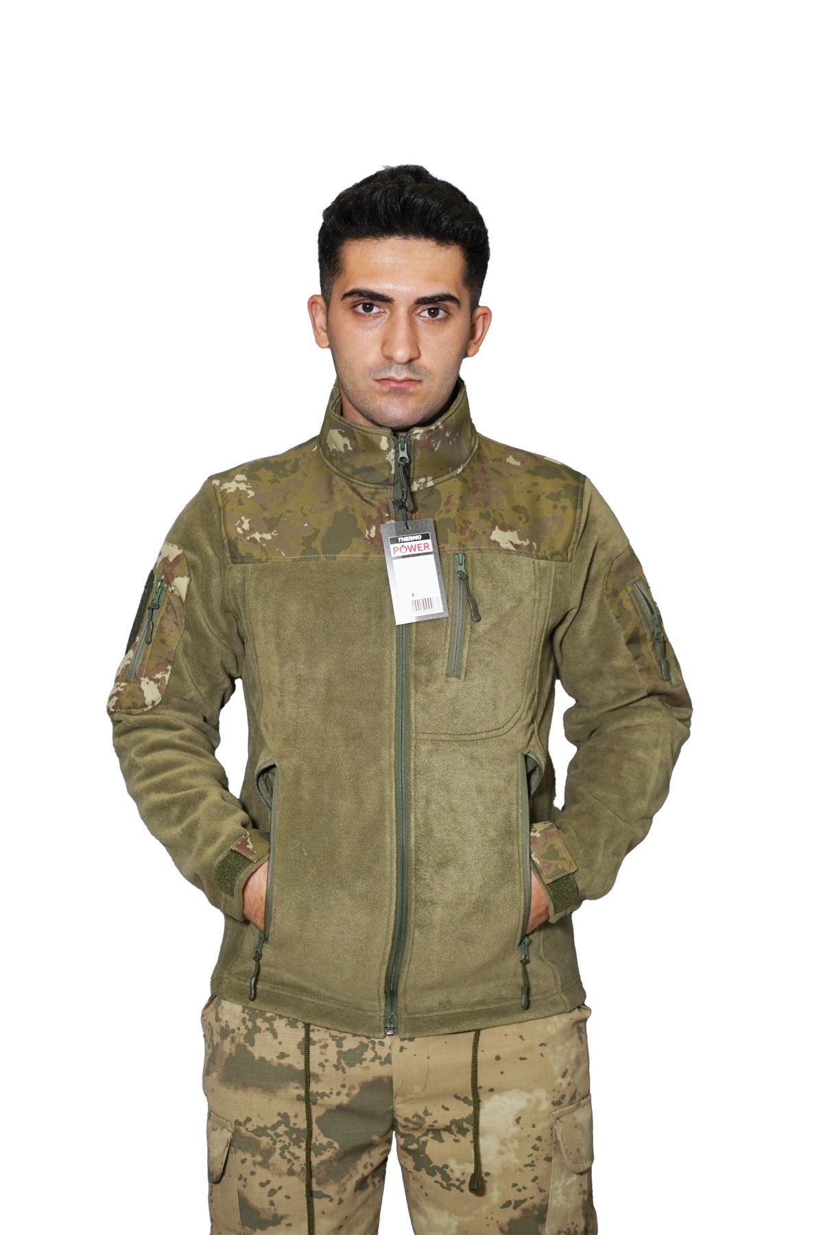 ILISAN SAVUNMA SANAYİ Taktik Softshell Polar Kamuflaj Mont